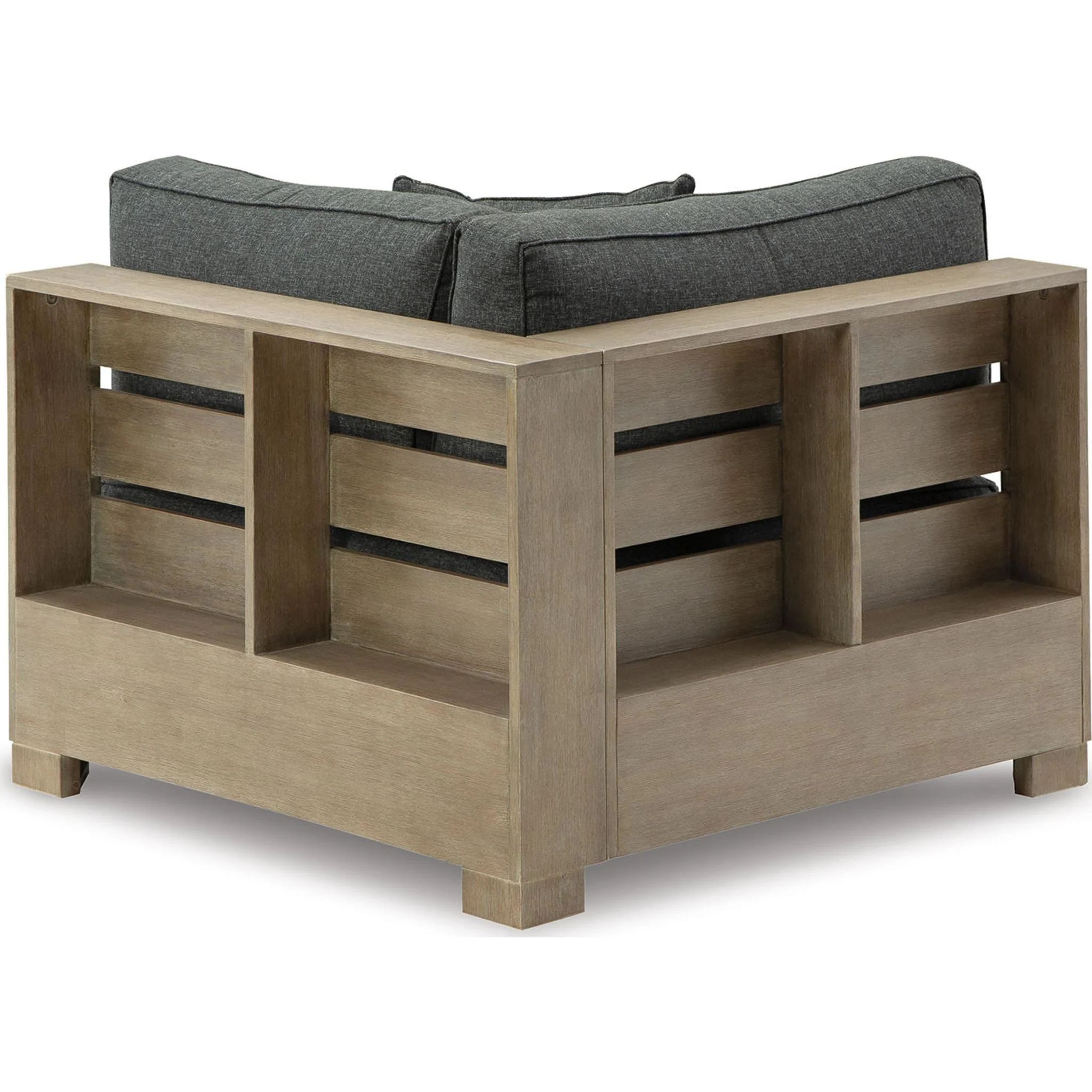 Citrine Park 4 Piece Outdoor Modular Seating - Grey/Brown - Image 7
