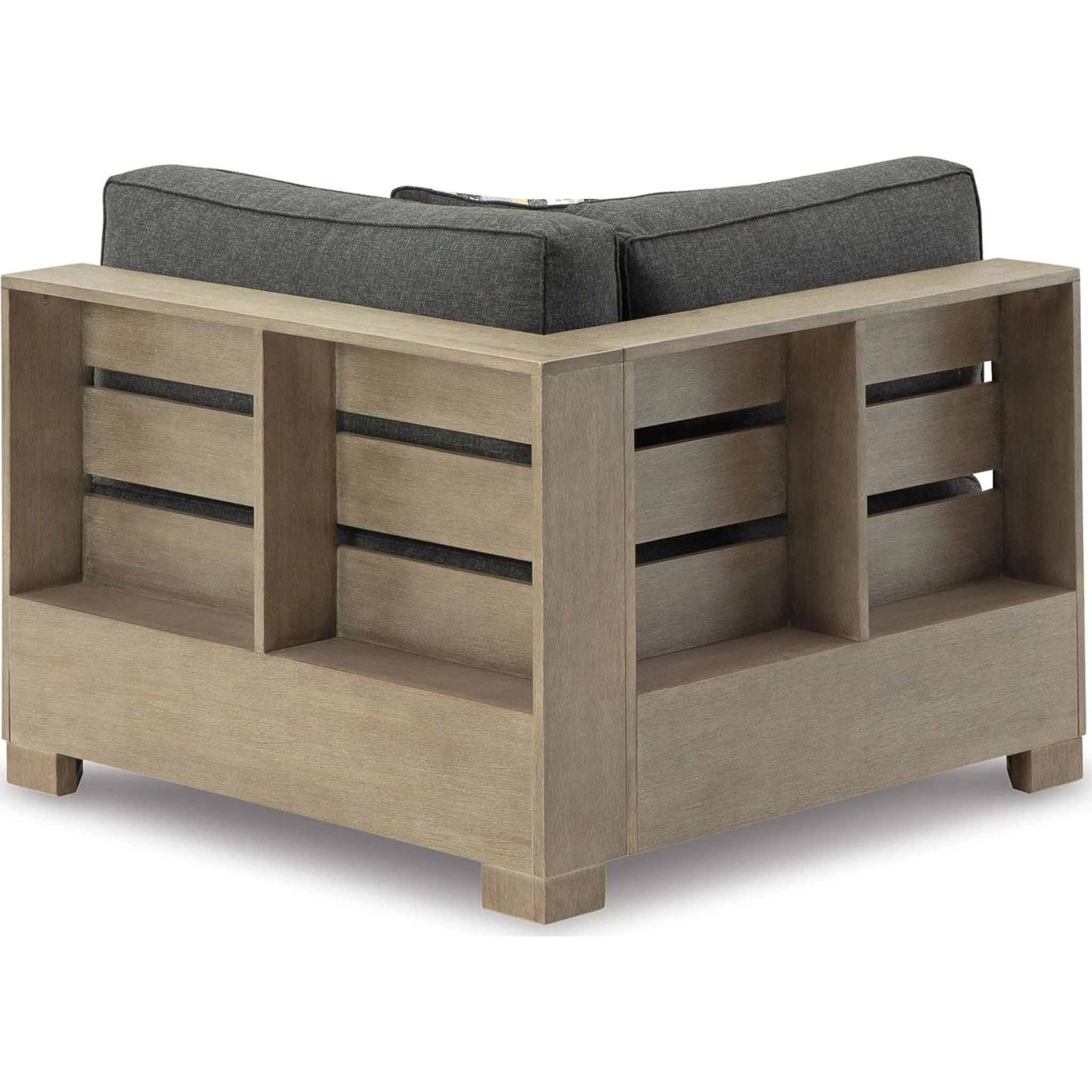 Citrine Park 5 Piece Outdoor Modular Seating - Grey/Brown - Image 18