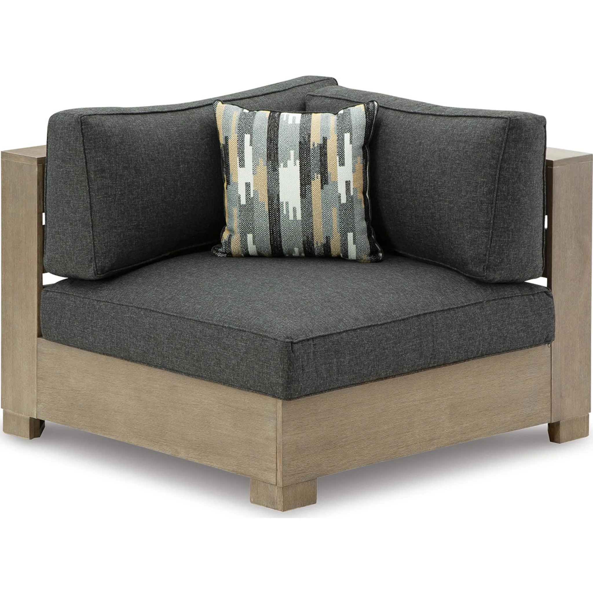 Citrine Park 6 Piece Outdoor Modular Seating - Grey/Brown - Image 21
