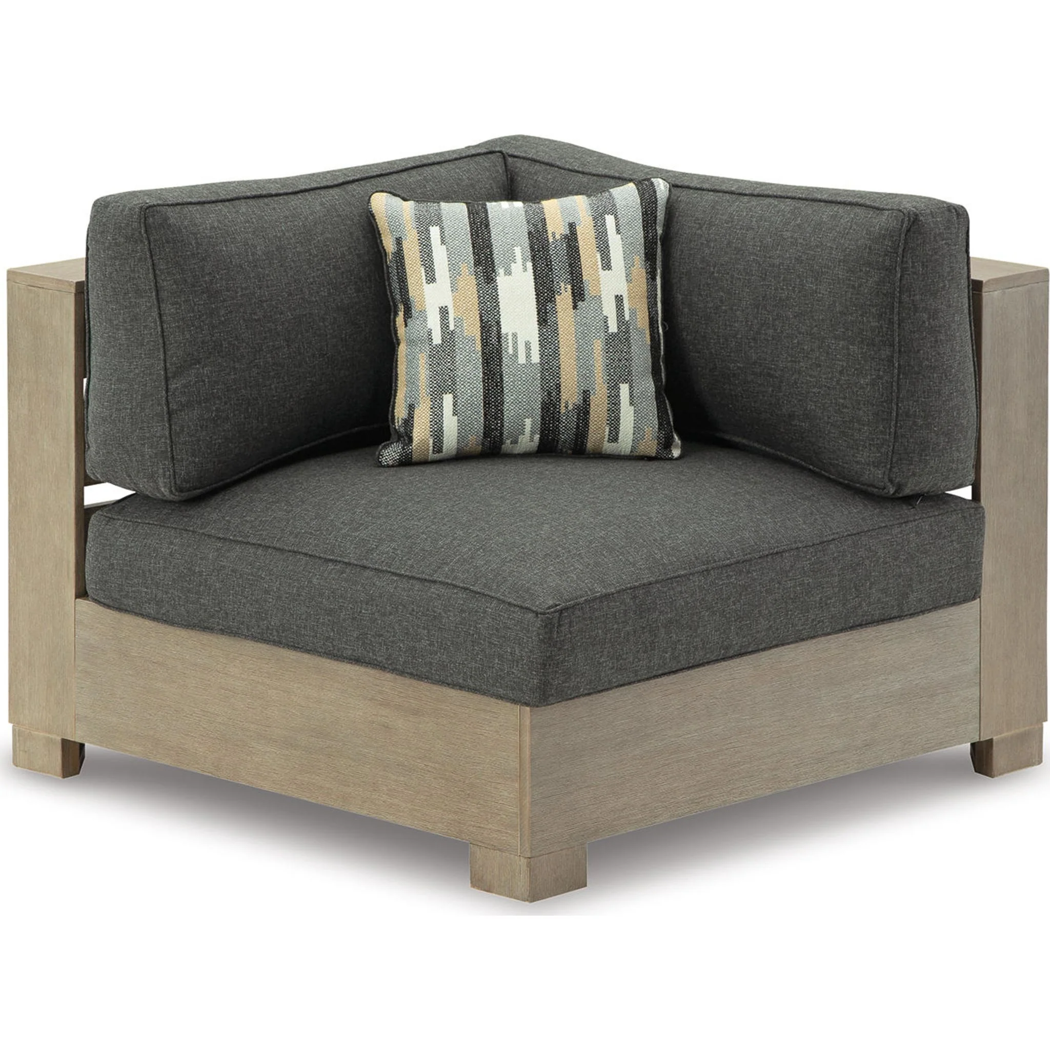 Citrine Park 6 Piece Outdoor Modular Seating - Grey/Brown - Image 26