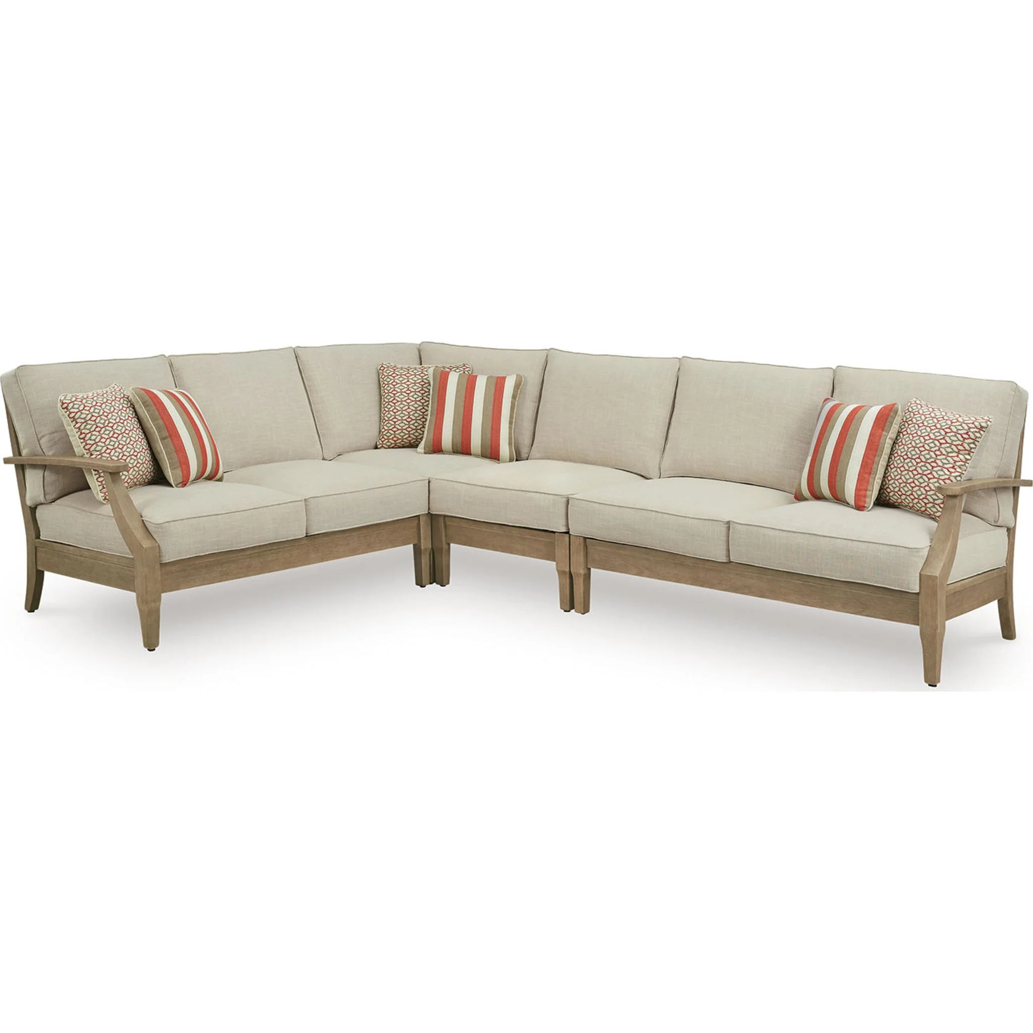 Clare View 4 Piece Outdoor Sectional - Beige