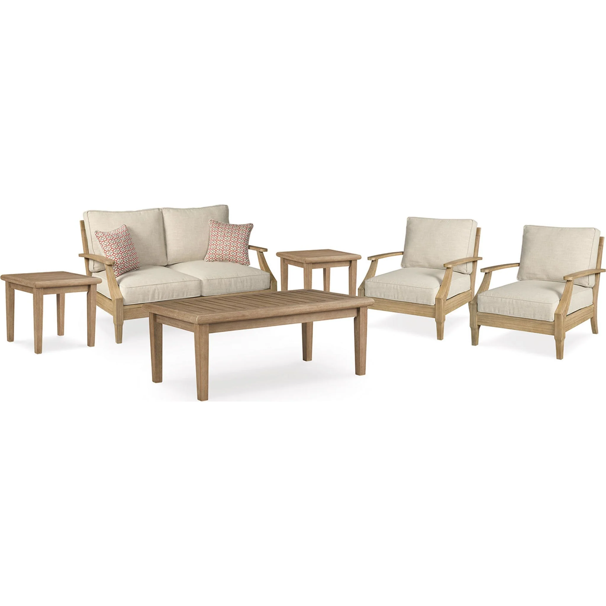 Clare View 6 Piece Outdoor Seating - Beige - Image 2