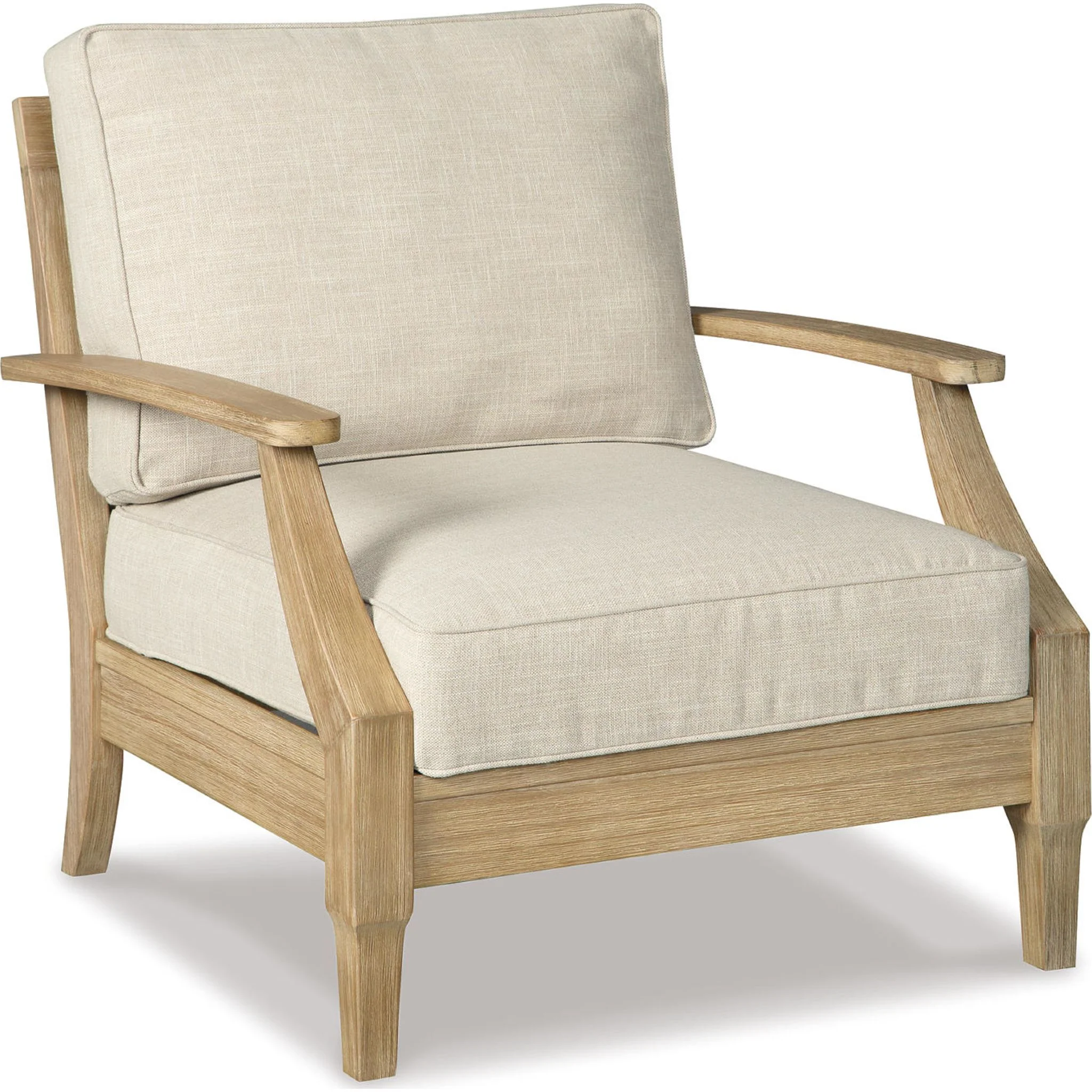 Clare View Outdoor Lounge Chair with Cushion - Beige - Image 13