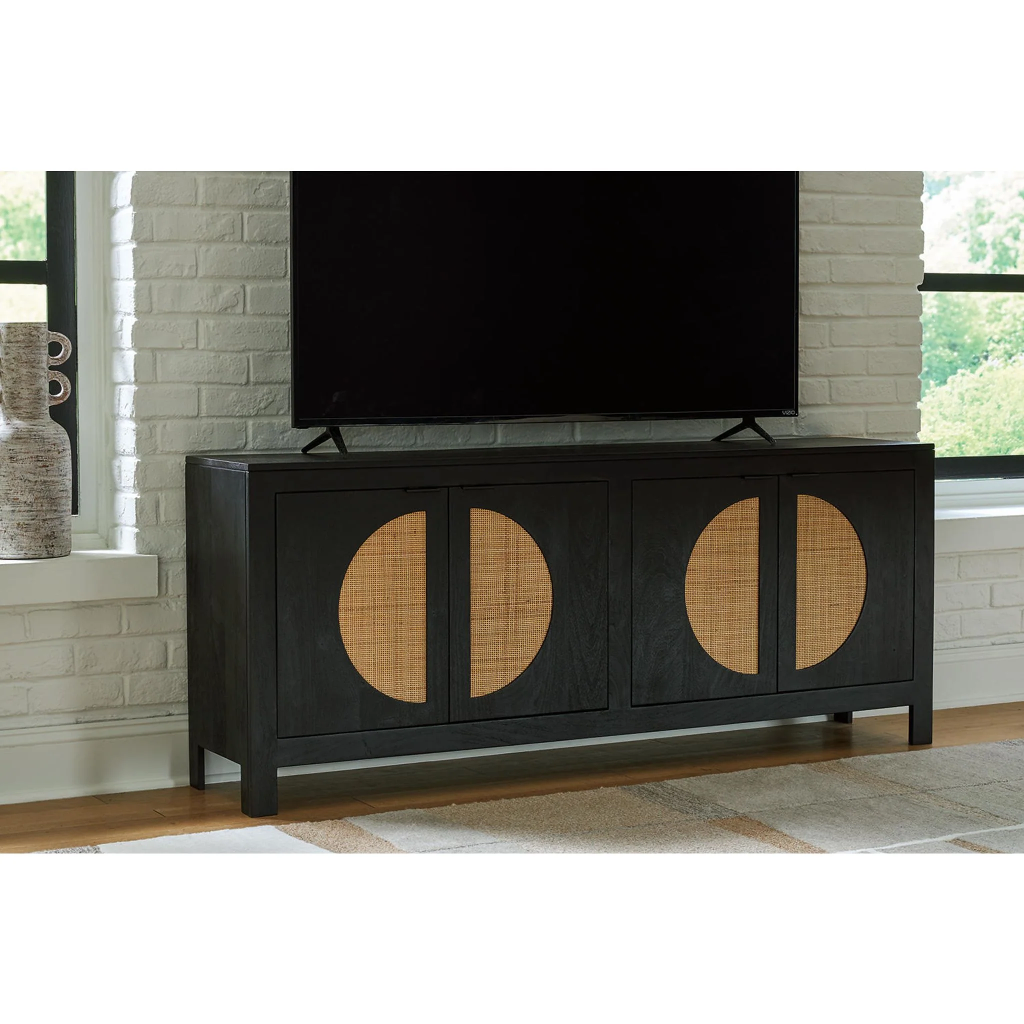 Cliffiings Accent Cabinet - Black/Natural - Image 7