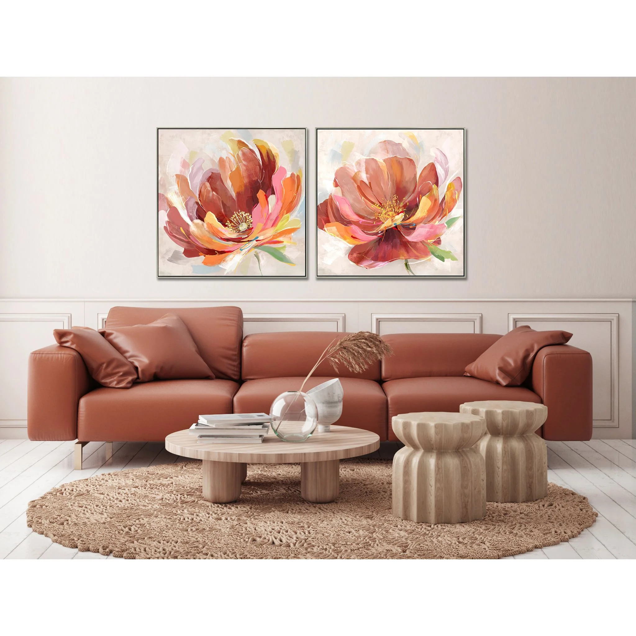 Coral Bloom I Canvas 32.00" x 32.00" - Image 2
