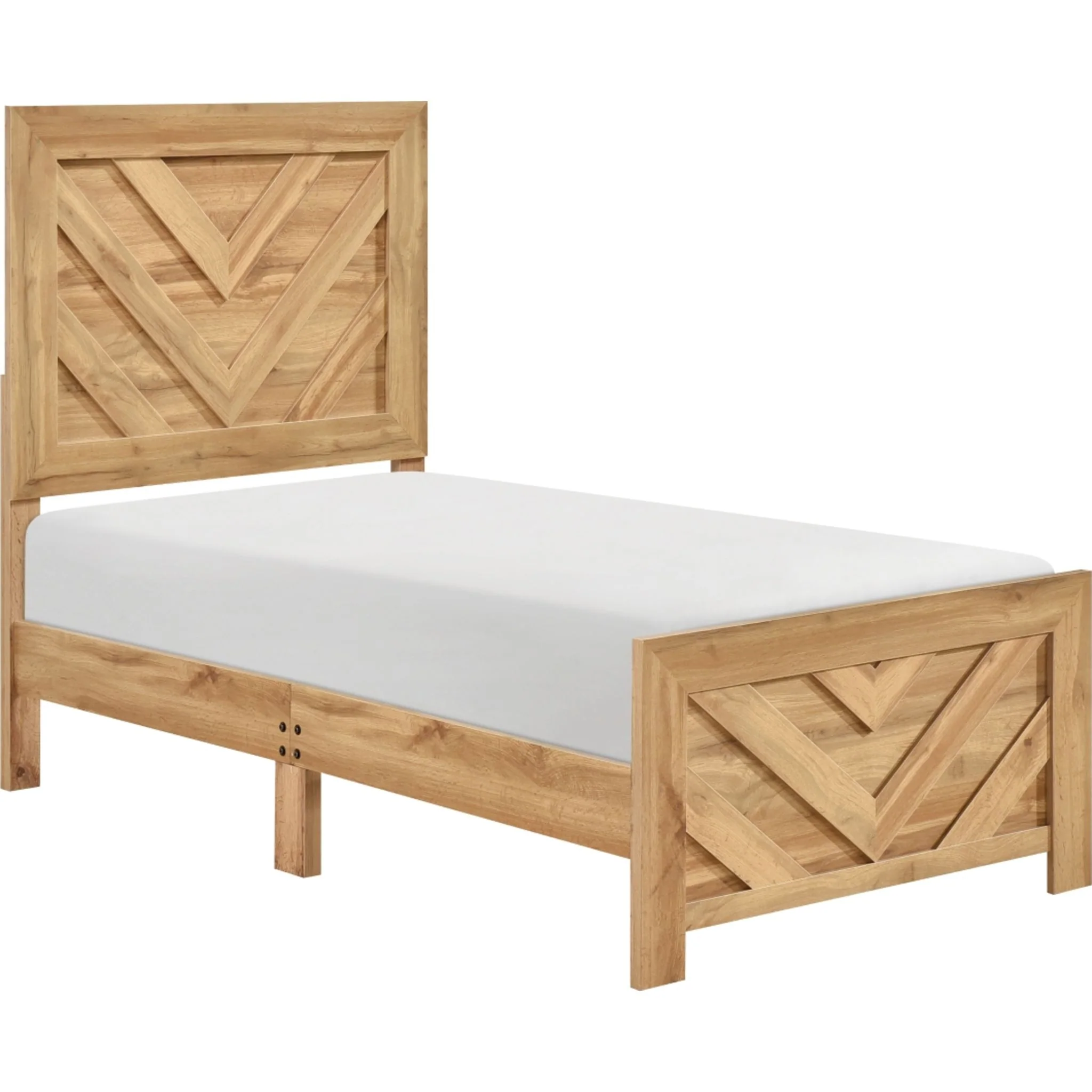Corbin Panel Bed - Natural