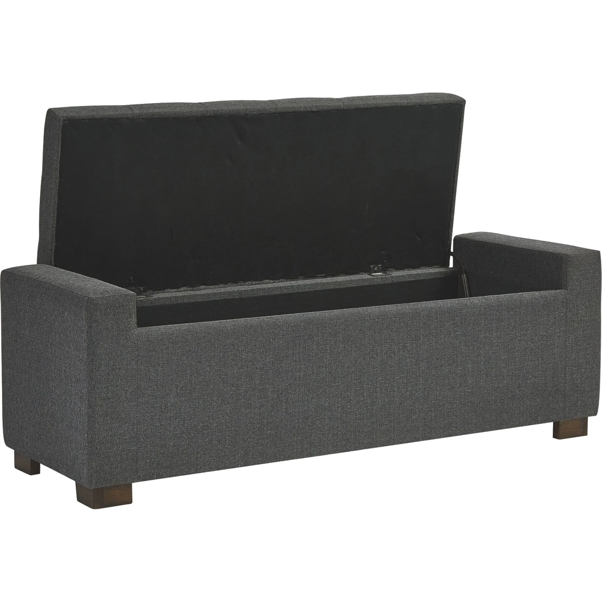 Cortwell Storage Bench - Gray - Image 5