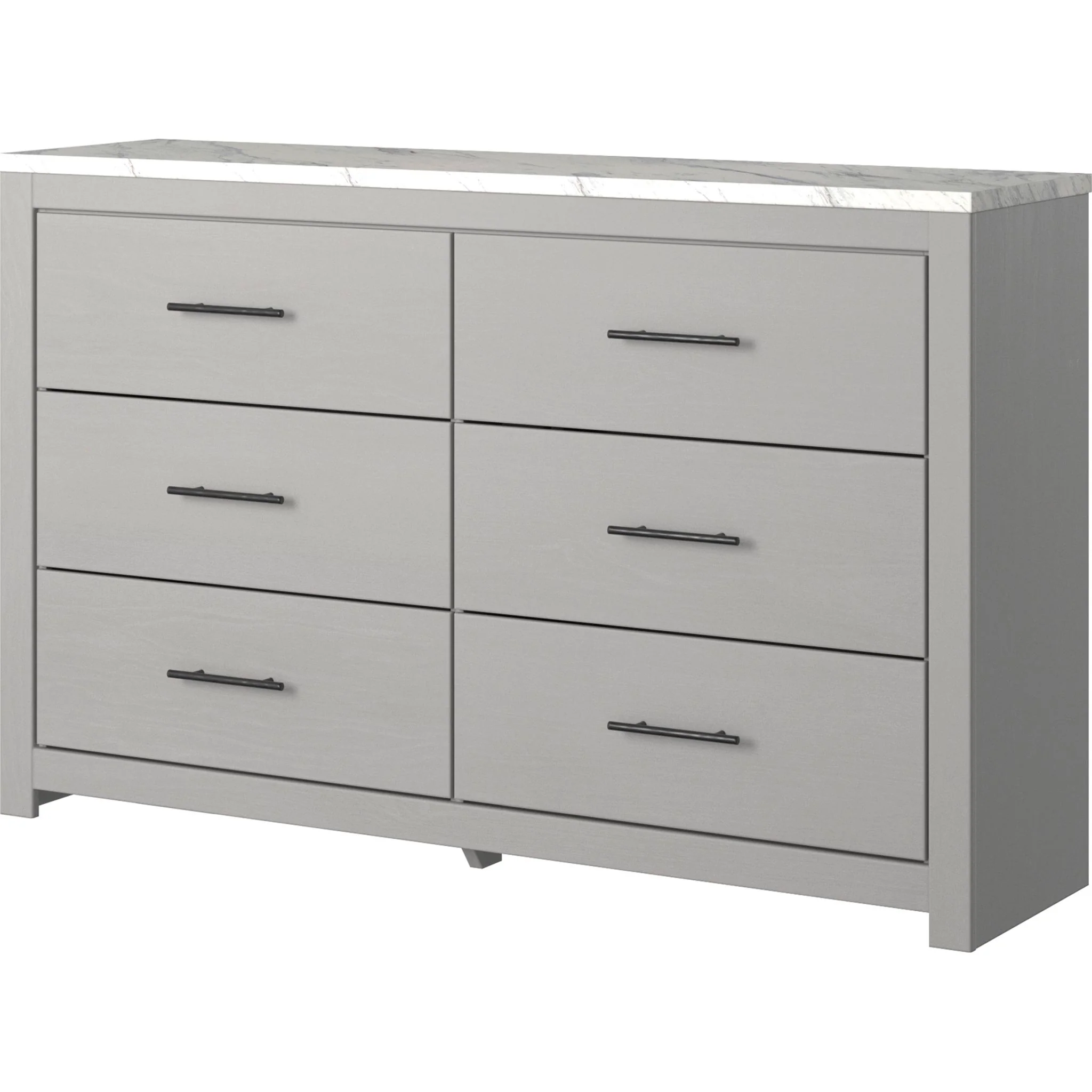 Cottonburg 5 Piece King Panel Bedroom - Light Gray/White - Image 8