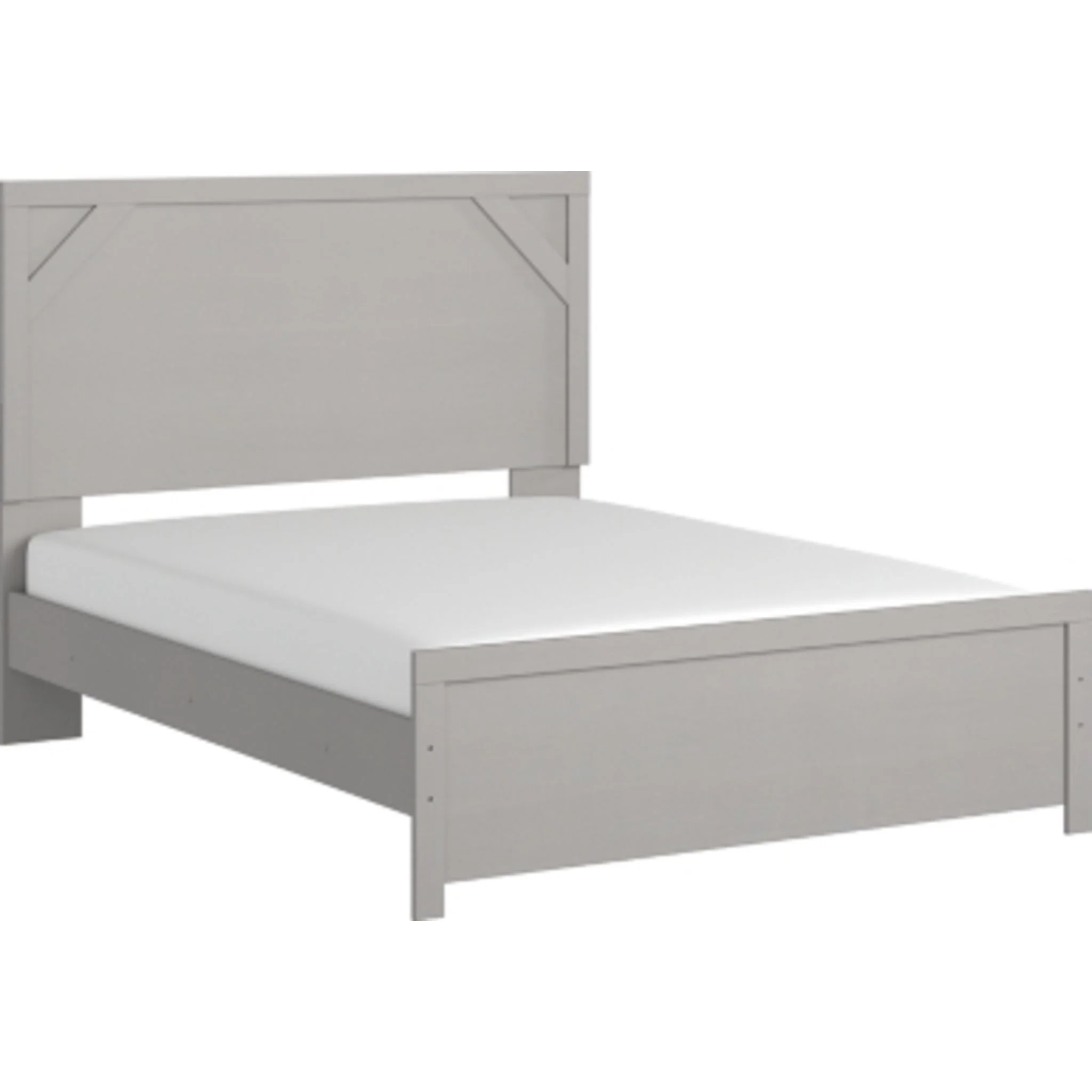Cottonburg 5 Piece Queen Panel Bedroom - Light Gray/White - Image 11
