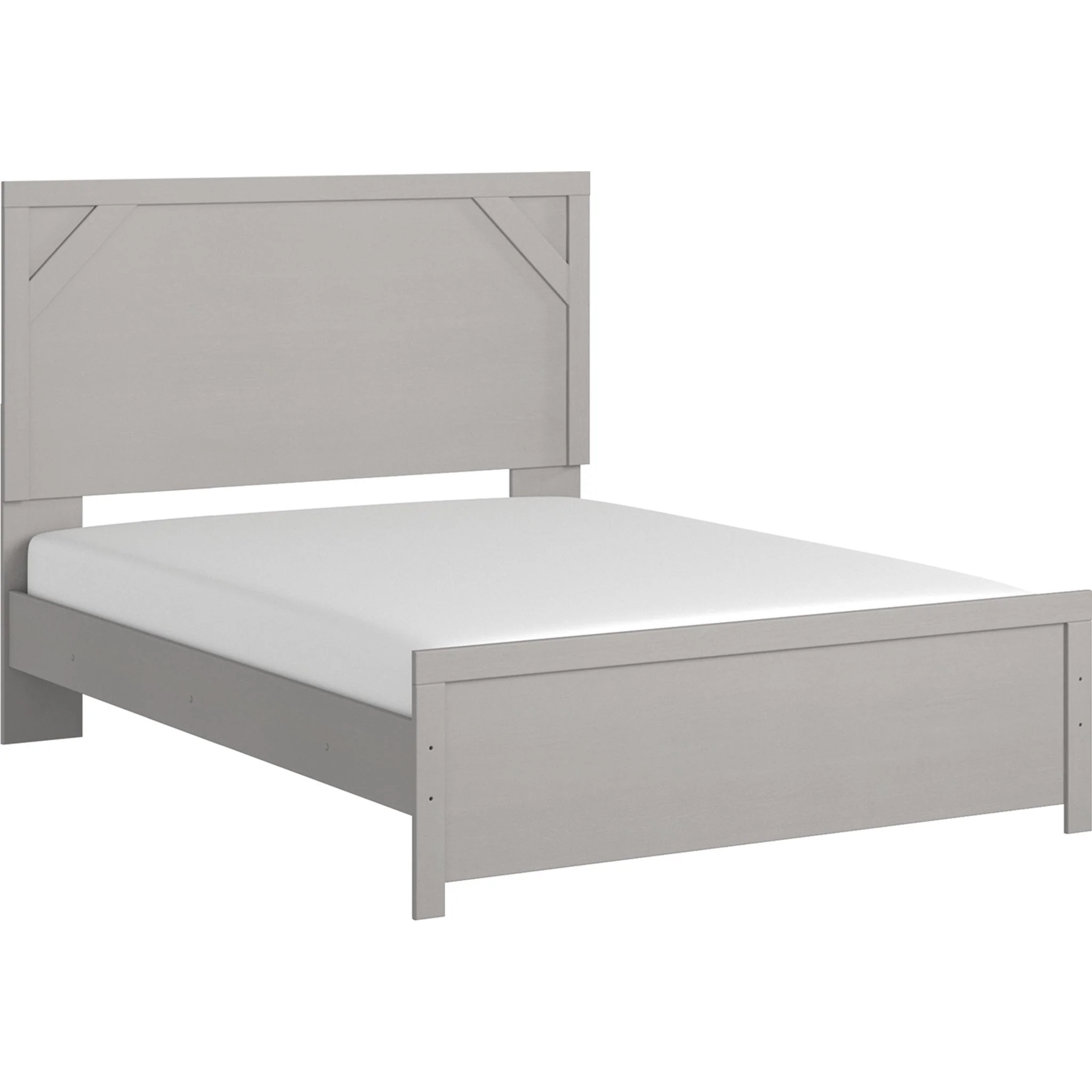 Cottonburg 5 Piece Queen Panel Bedroom - Light Gray/White - Image 3