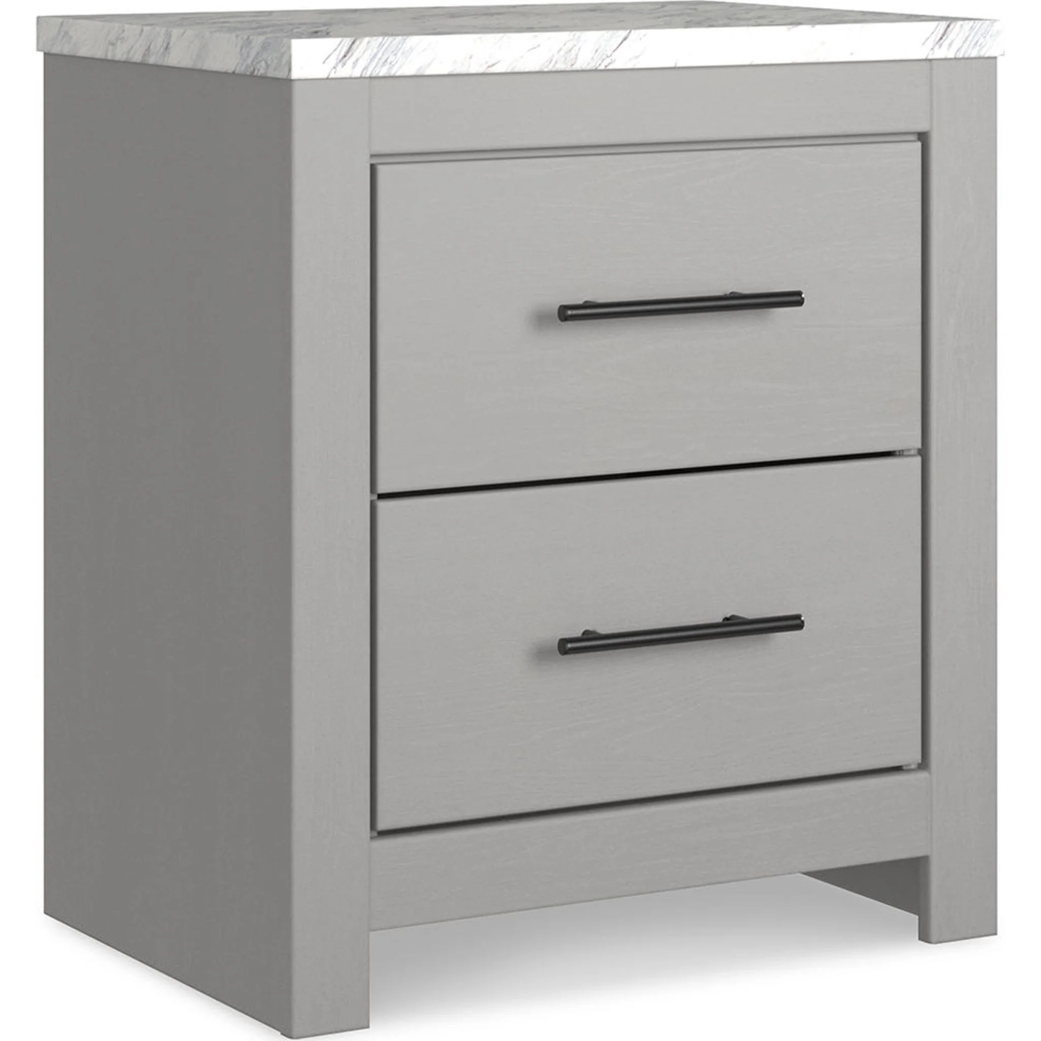 Cottonburg 6 Piece Panel Bedroom - Light Gray/White - Image 15
