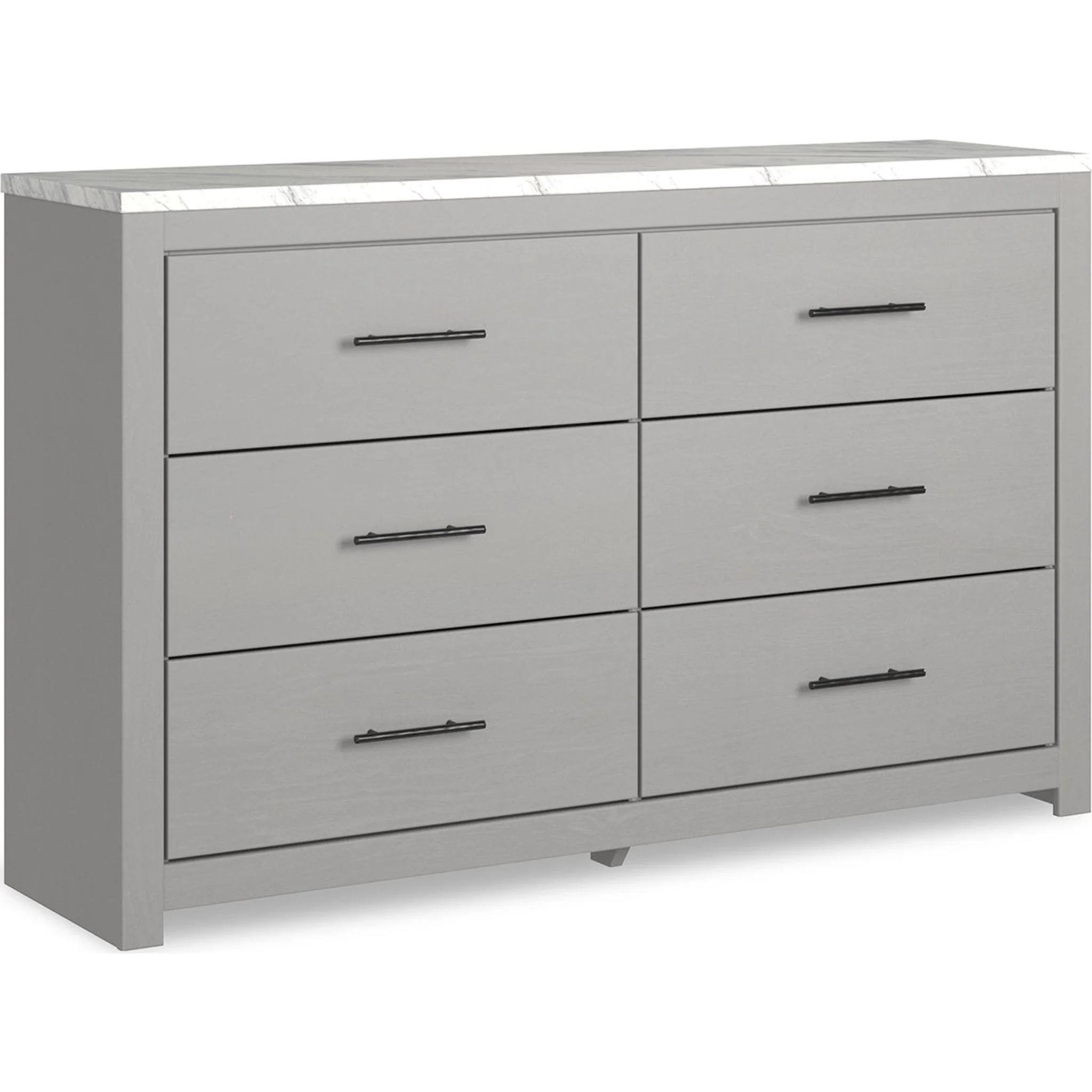 Cottonburg Dresser and Mirror - Light Gray/White - Image 19