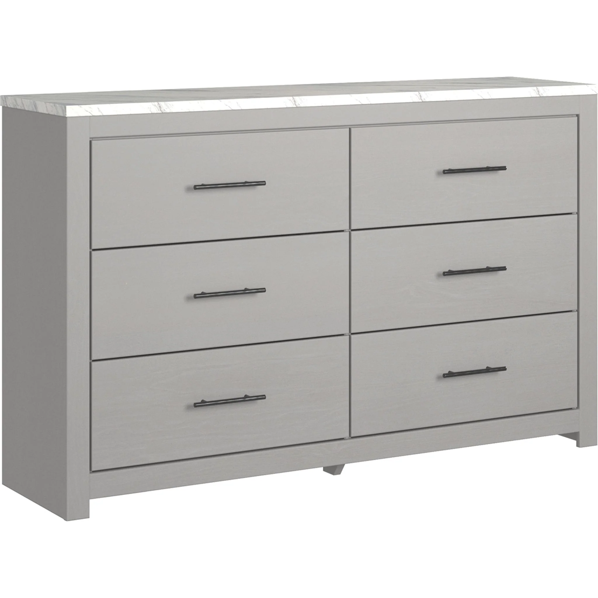 Cottonburg Dresser and Mirror - Light Gray/White - Image 4
