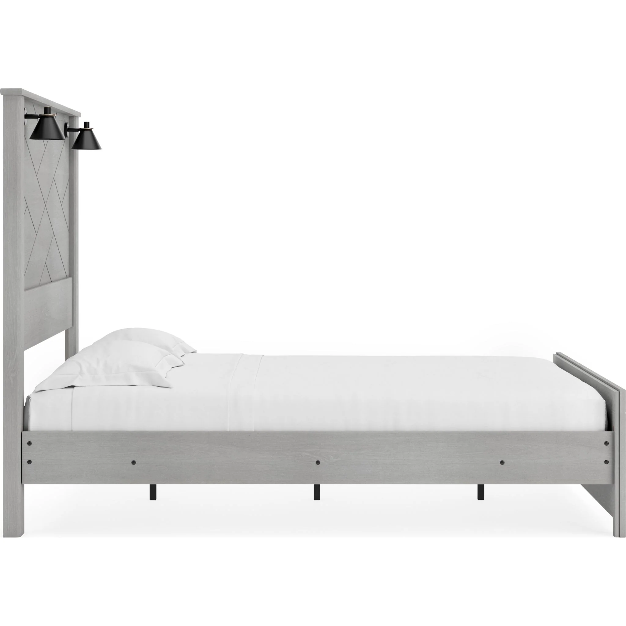 Cottonburg Panel Bed - Light Gray/White - Image 7