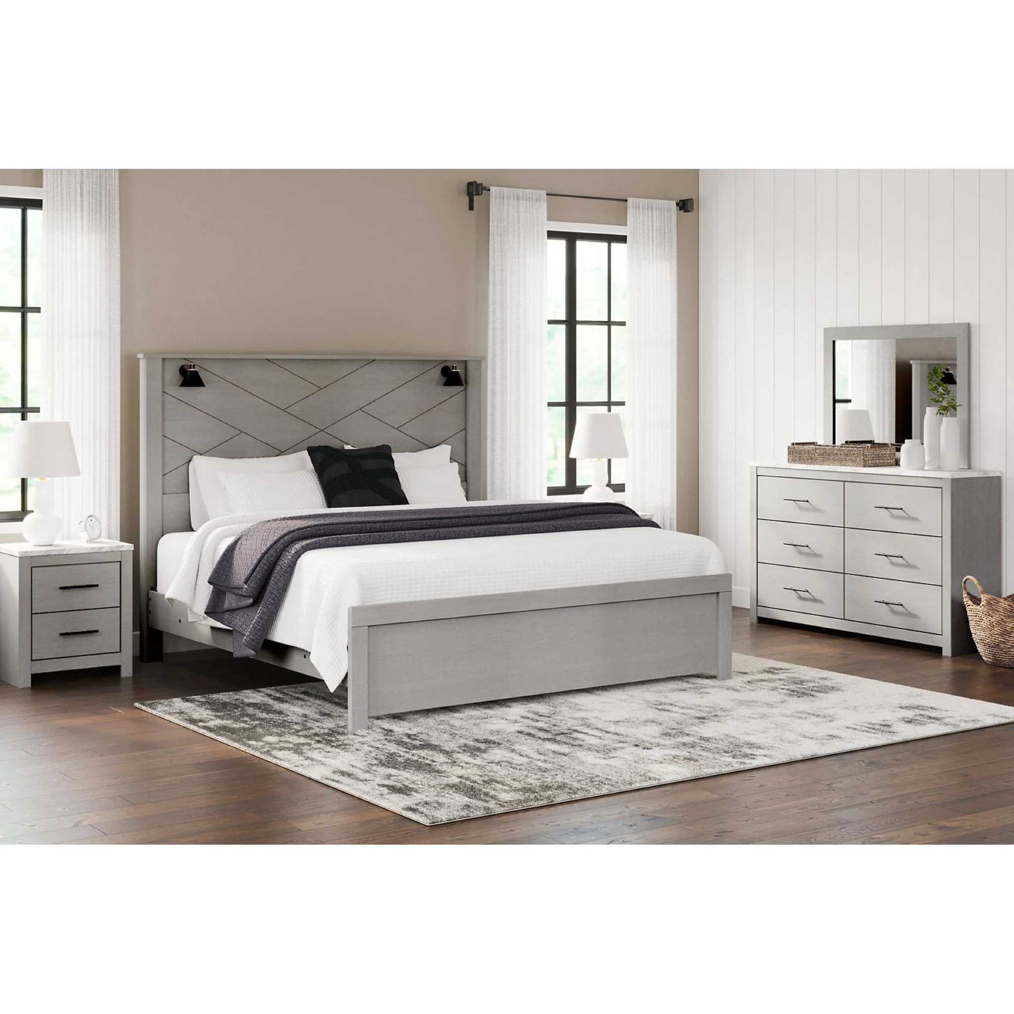 Cottonburg Nightstand - Light Gray/White - Image 8