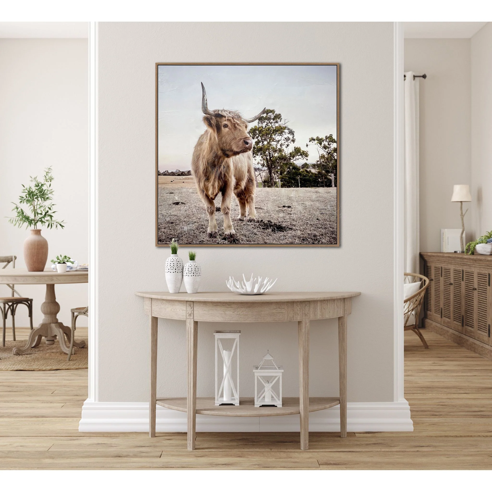 Countryside Highland Wall Art 31.00" x 31.00" - Image 2