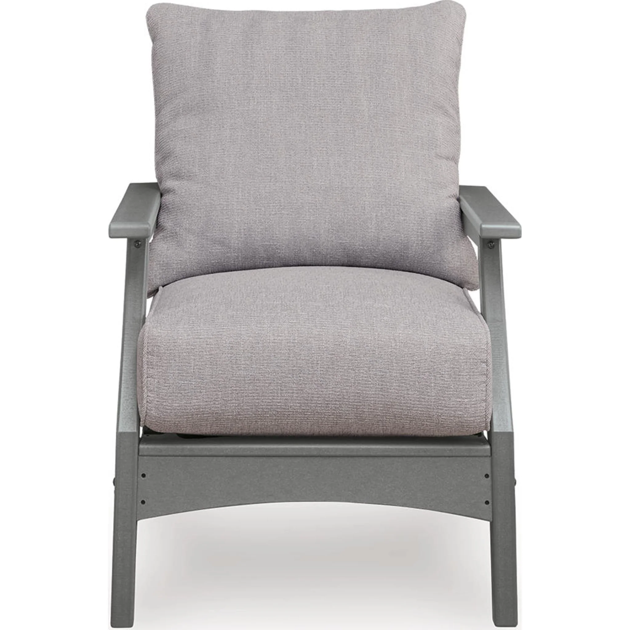 Cove Beach Outdoor Lounge Chair with Cushion (set of 2) - Gray - Image 5