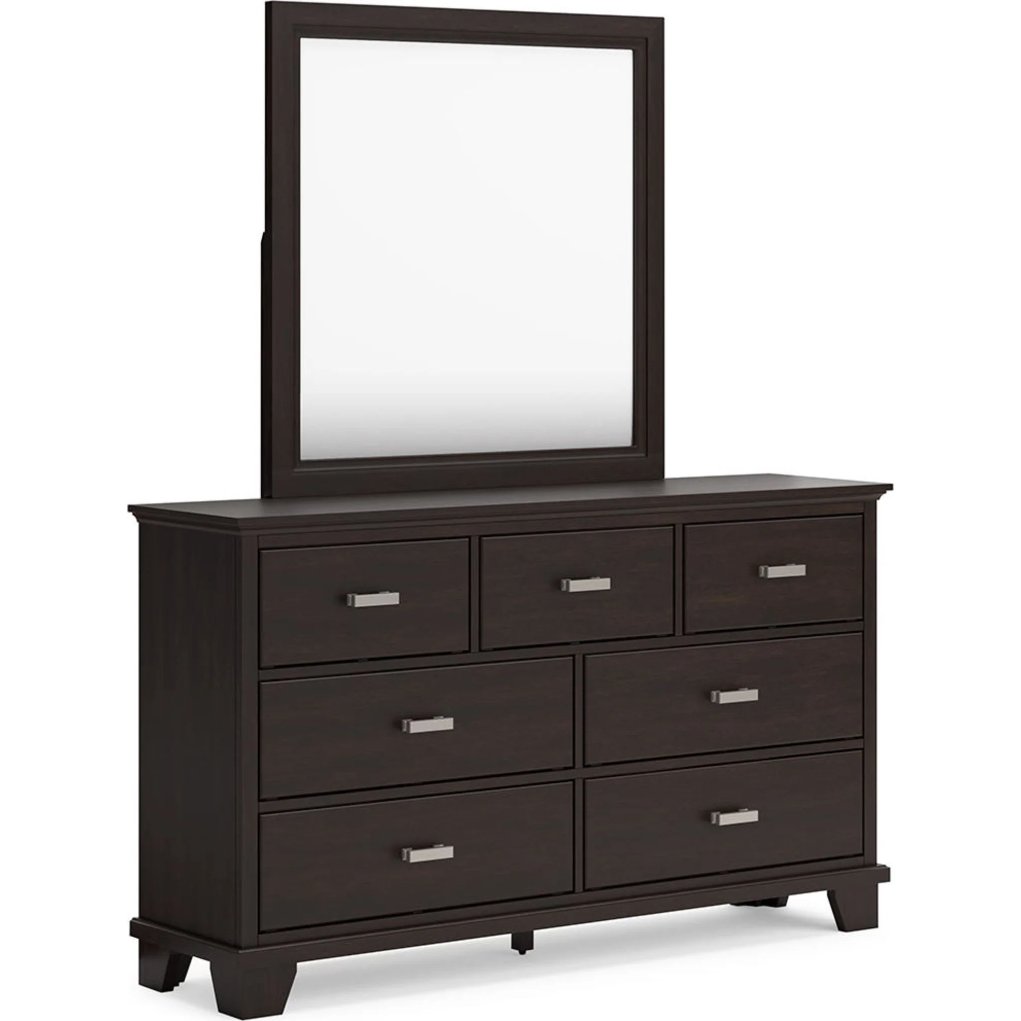 Covetown 6 Piece Full Panel Bedroom - Dark Brown - Image 6