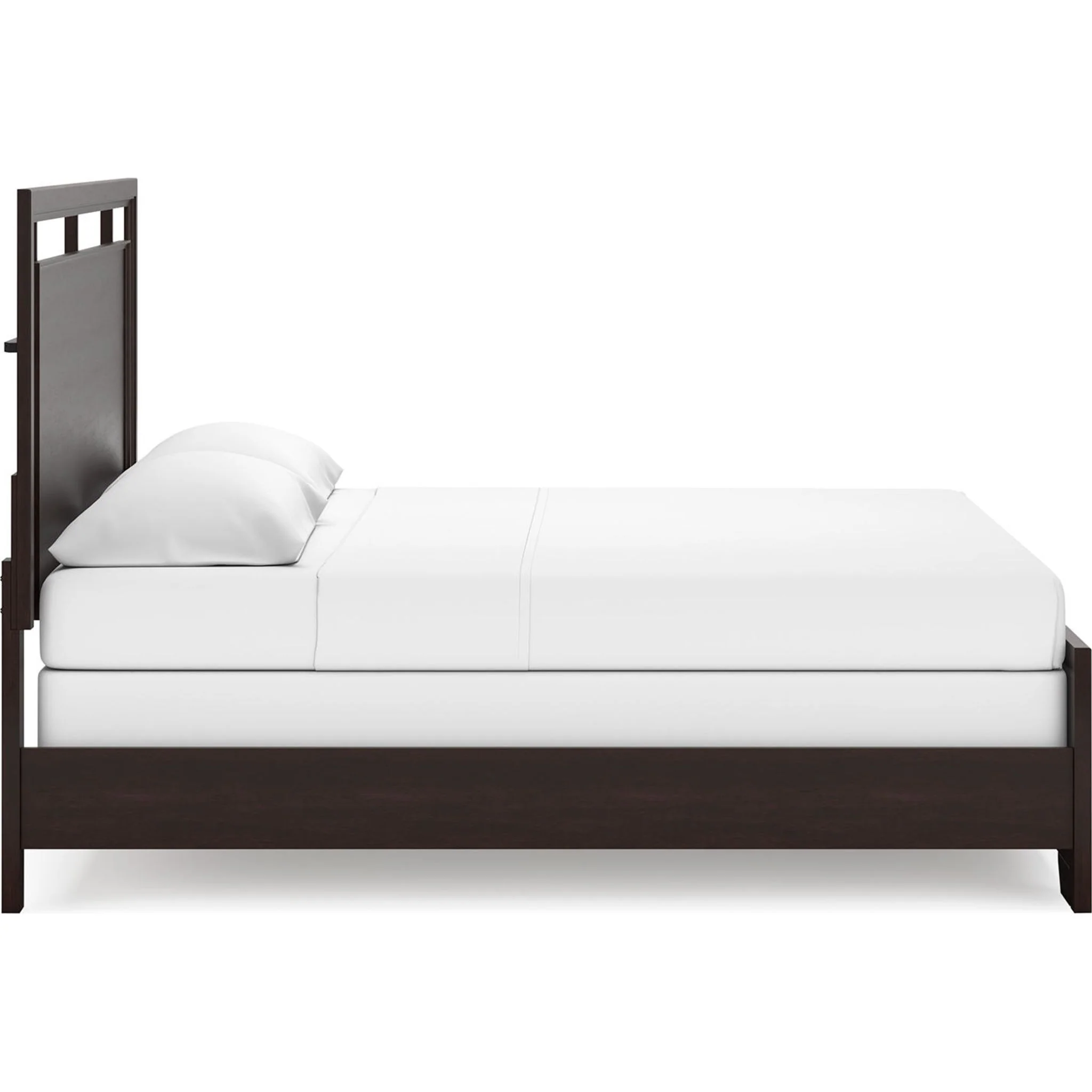 Covetown 6 Piece King Panel Bedroom - Dark Brown - Image 16