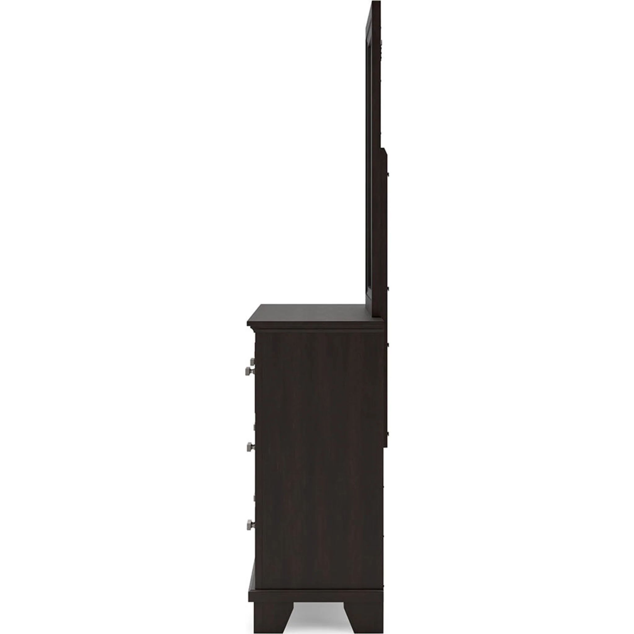 Covetown 6 Piece King Panel Bedroom - Dark Brown - Image 8