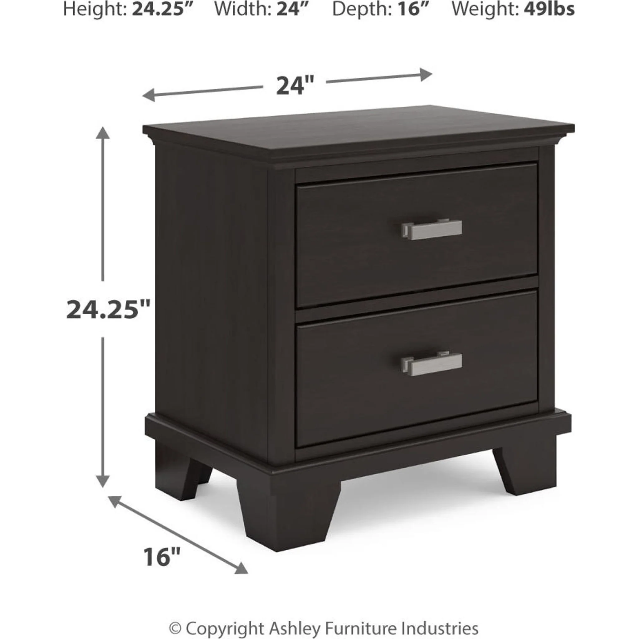 Covetown 6 Piece Queen Panel Bedroom - Dark Brown - Image 22