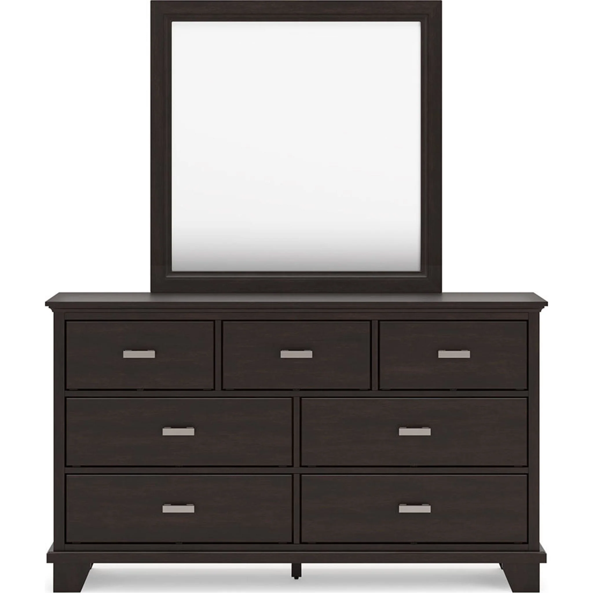 Covetown 6 Piece Queen Panel Bedroom - Dark Brown - Image 7