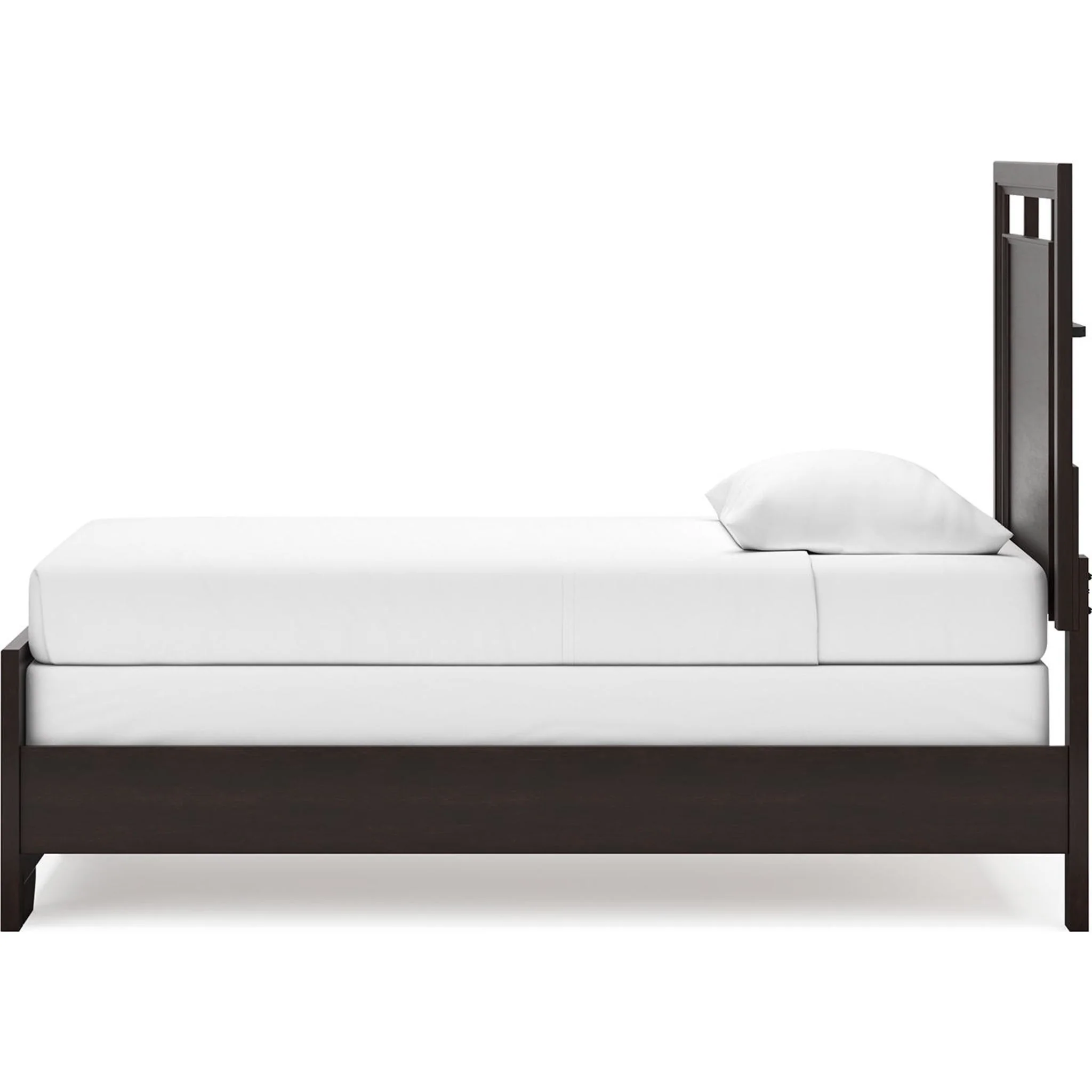 Covetown 6 Piece Twin Panel Bedroom - Dark Brown - Image 16