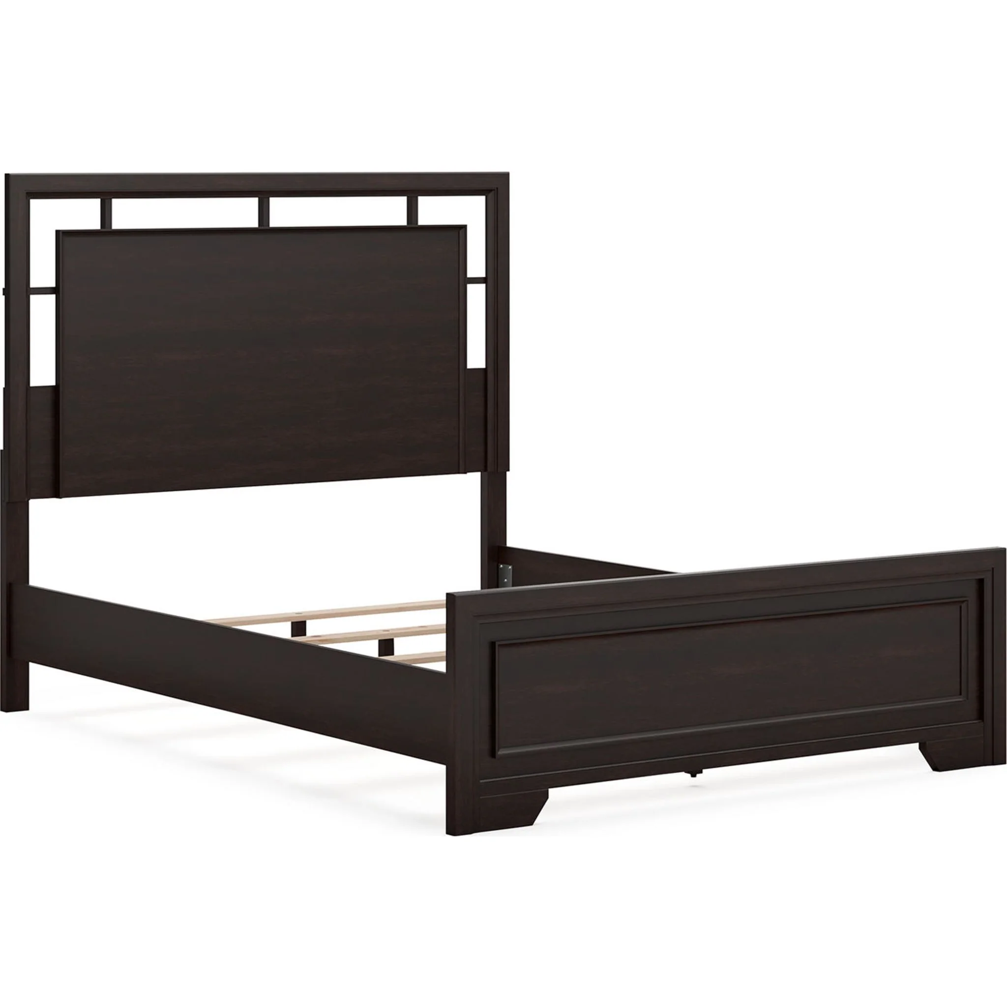 Covetown Queen Panel Bed - Dark Brown - Image 3