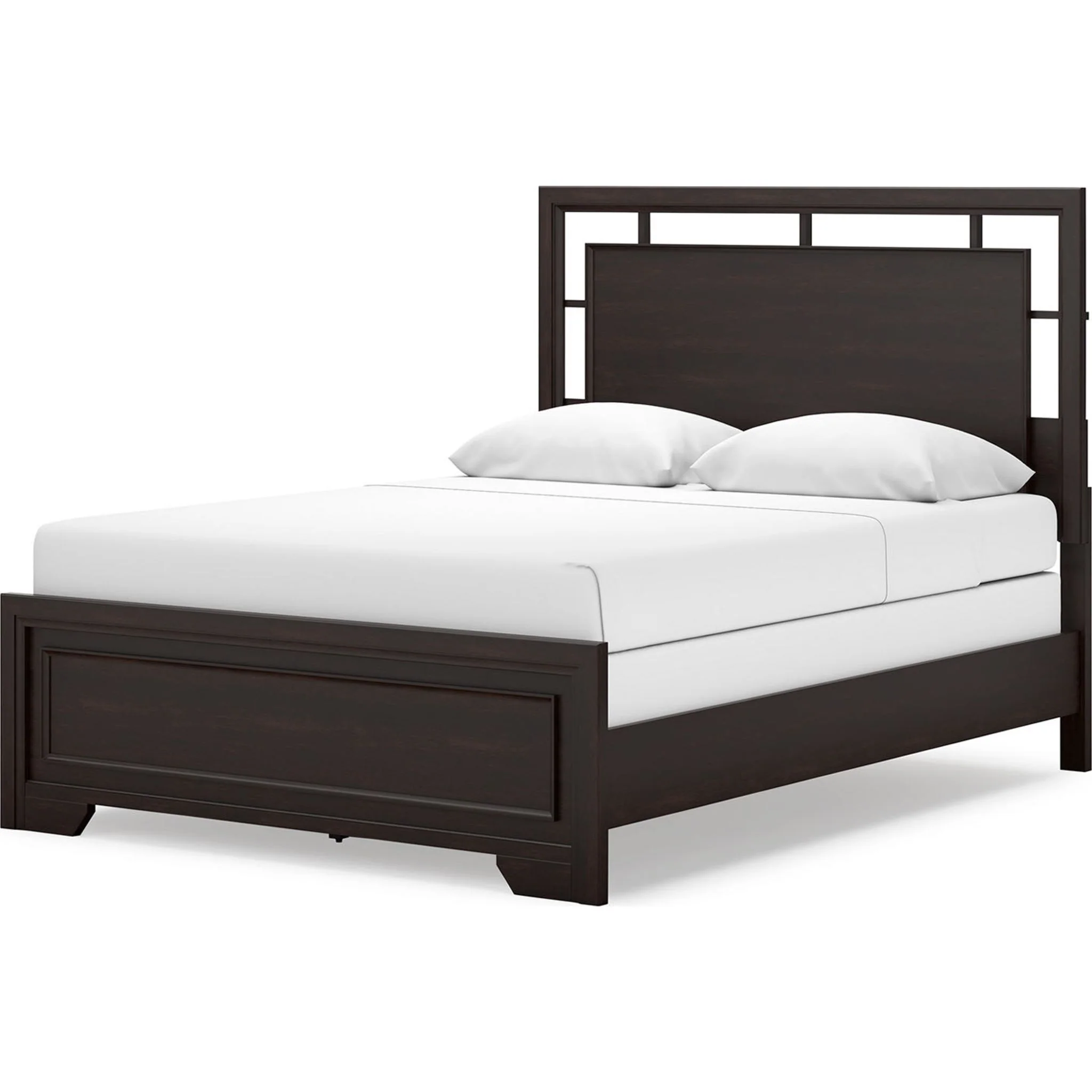 Covetown Queen Panel Bed - Dark Brown - Image 9