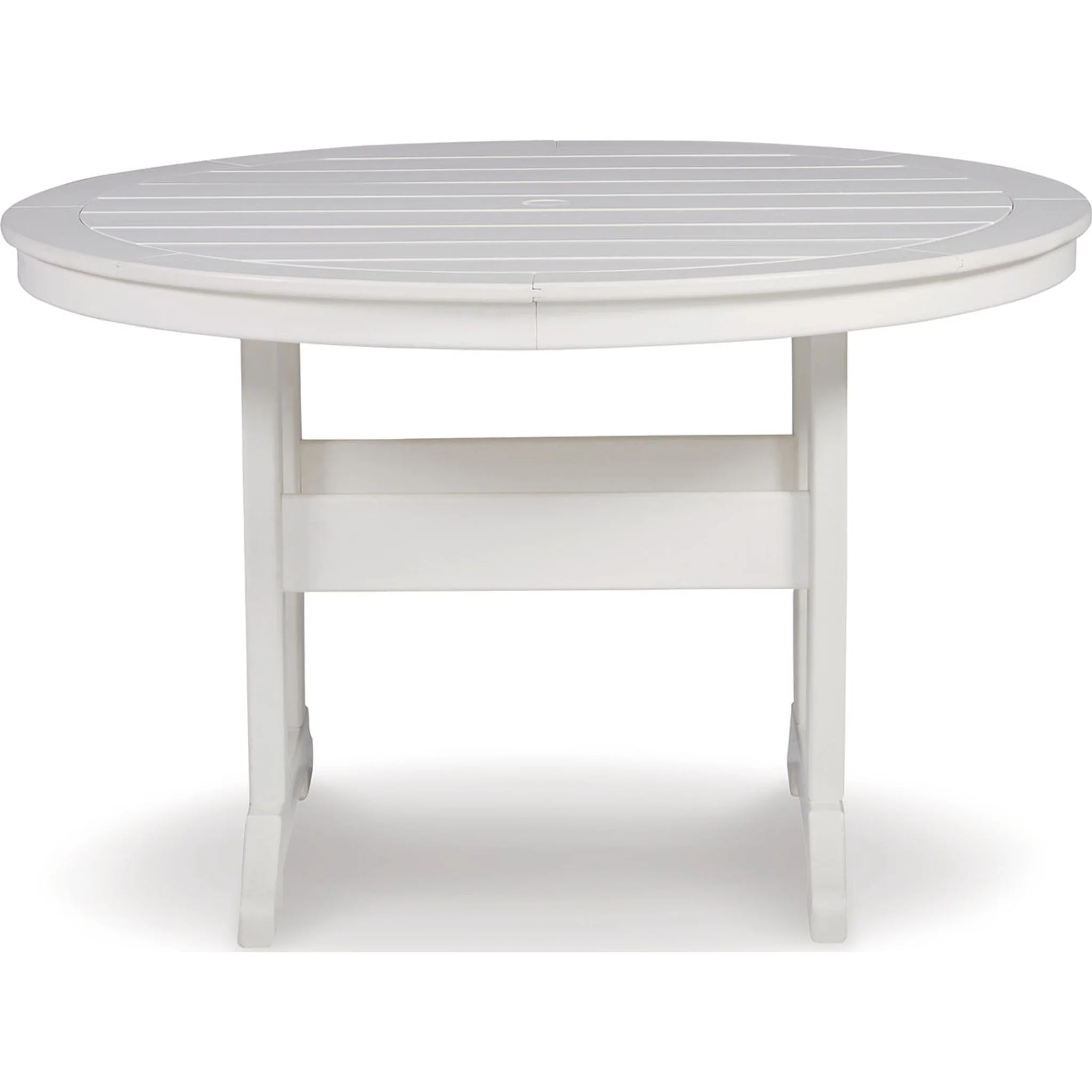 Crescent Luxe Outdoor Round Dining Table - White - Image 3