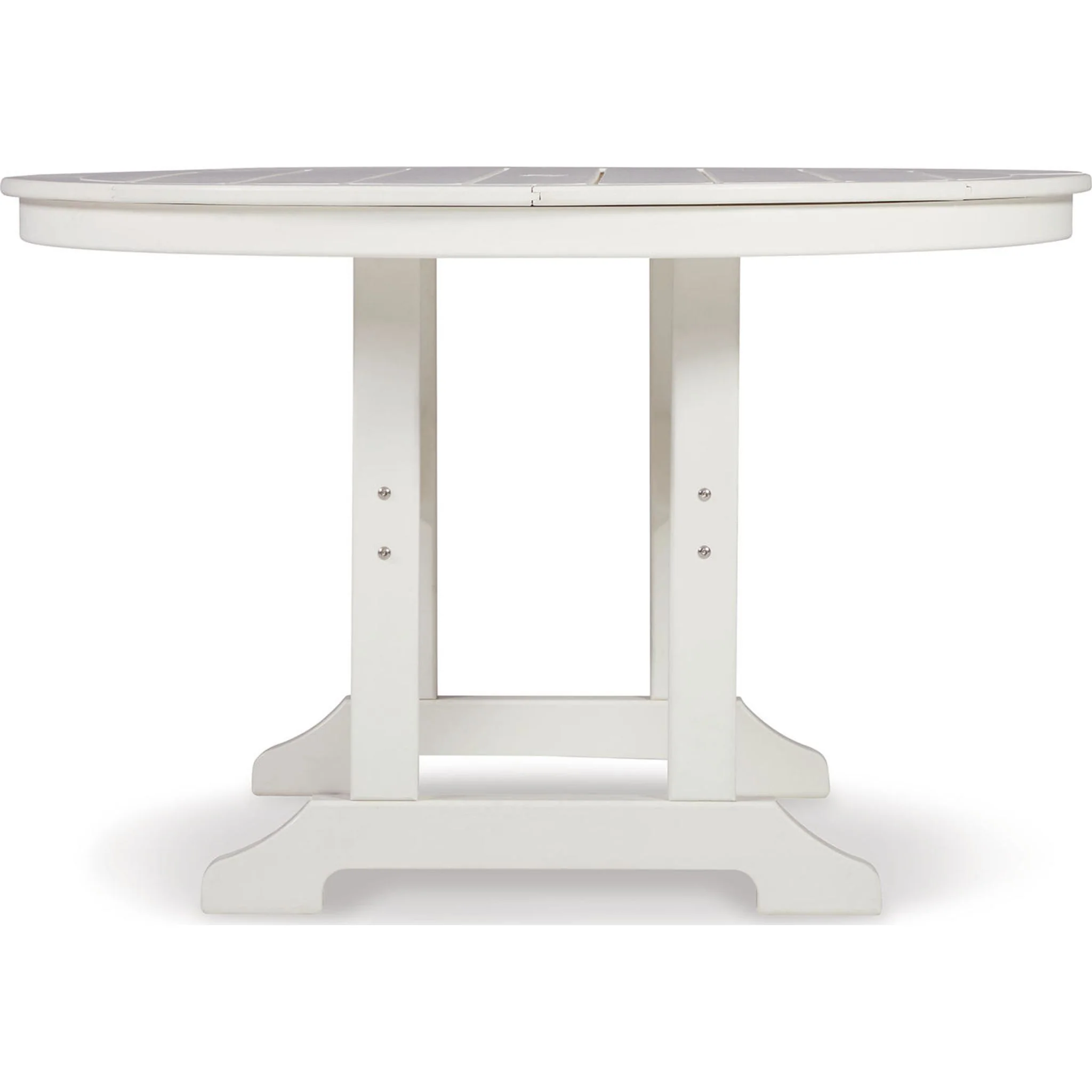 Crescent Luxe Outdoor Round Dining Table - White - Image 5