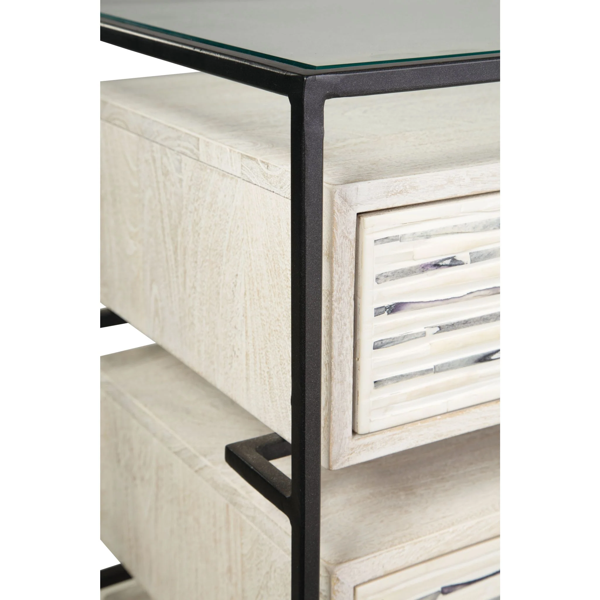 Crewridge Accent Cabinet - Black/Cream - Image 8
