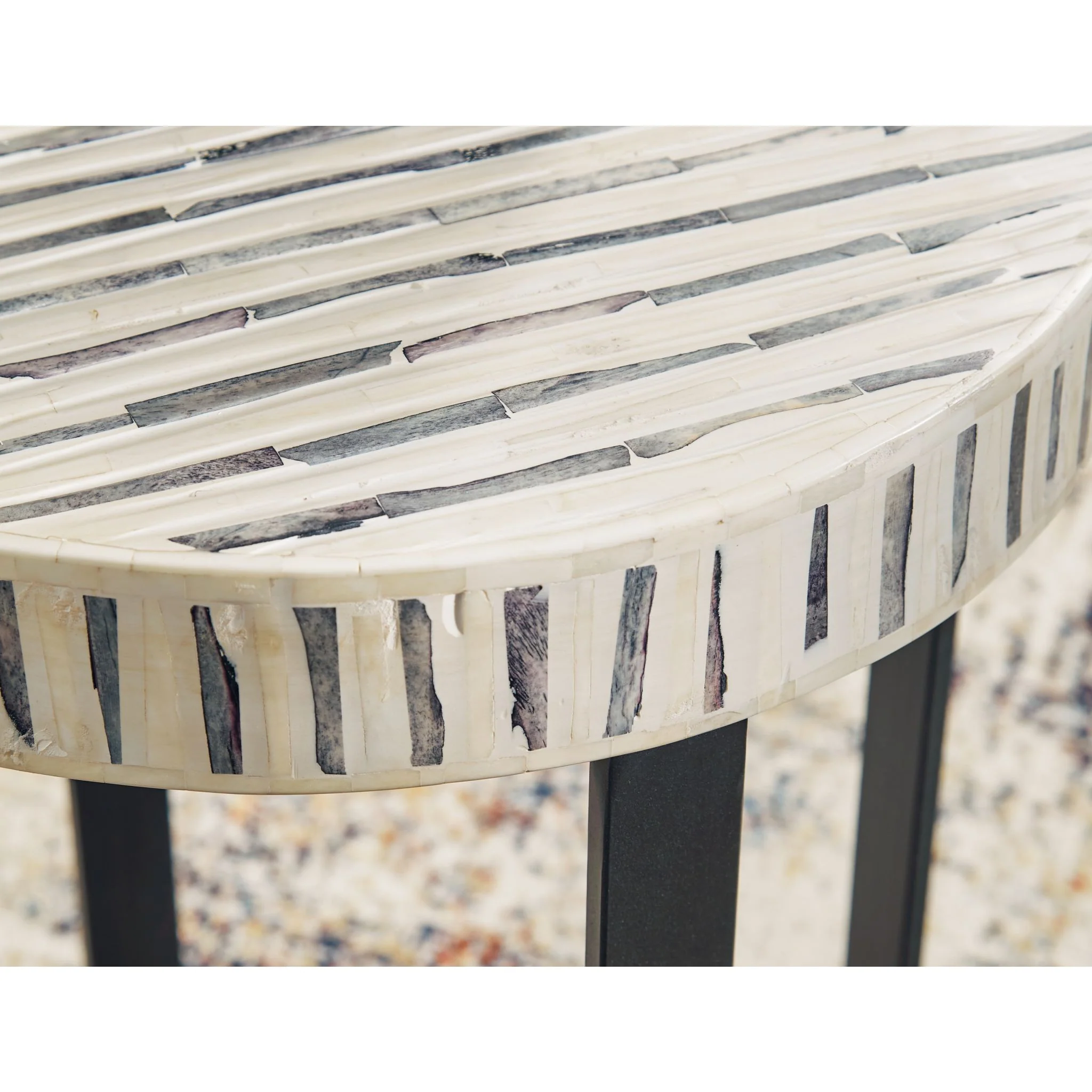 Crewridge Accent Table - Black/Cream - Image 5