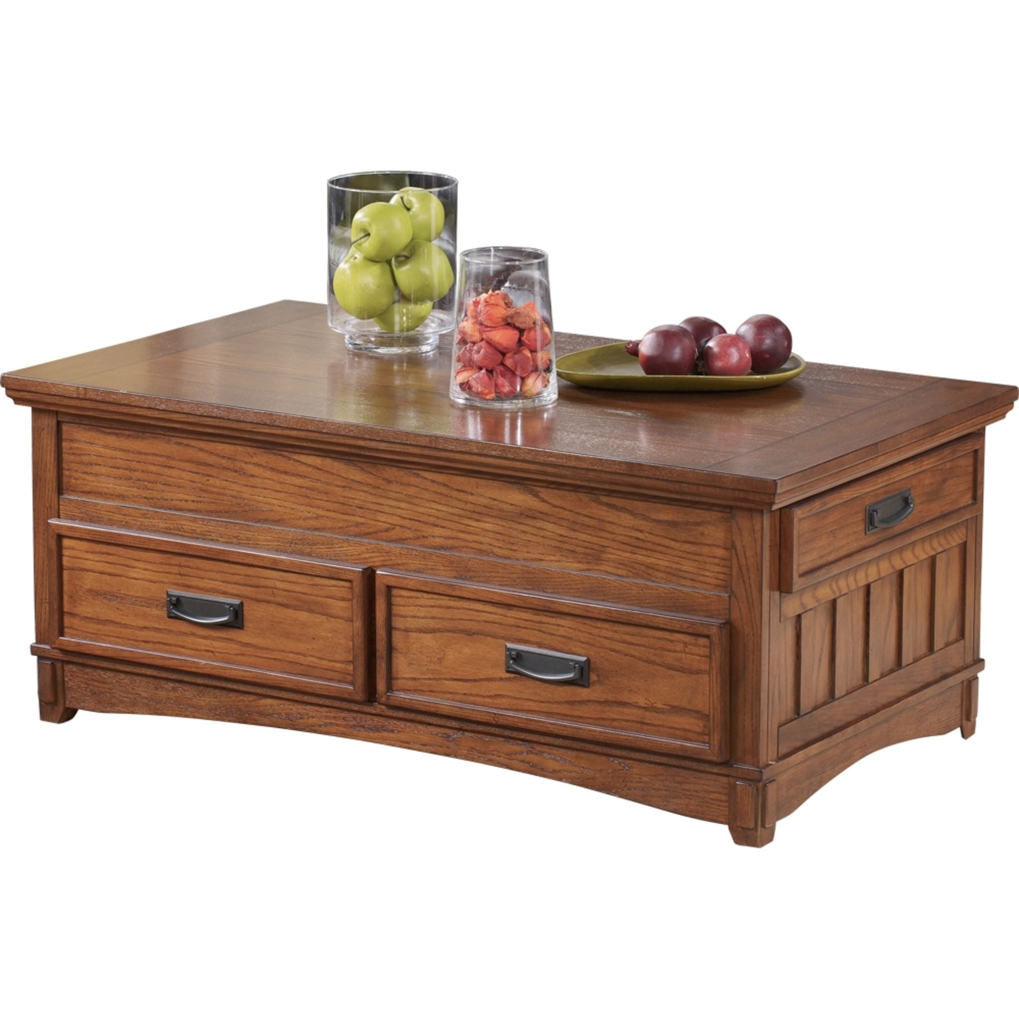Cross Island Coffee Table - Medium Brown - Image 2