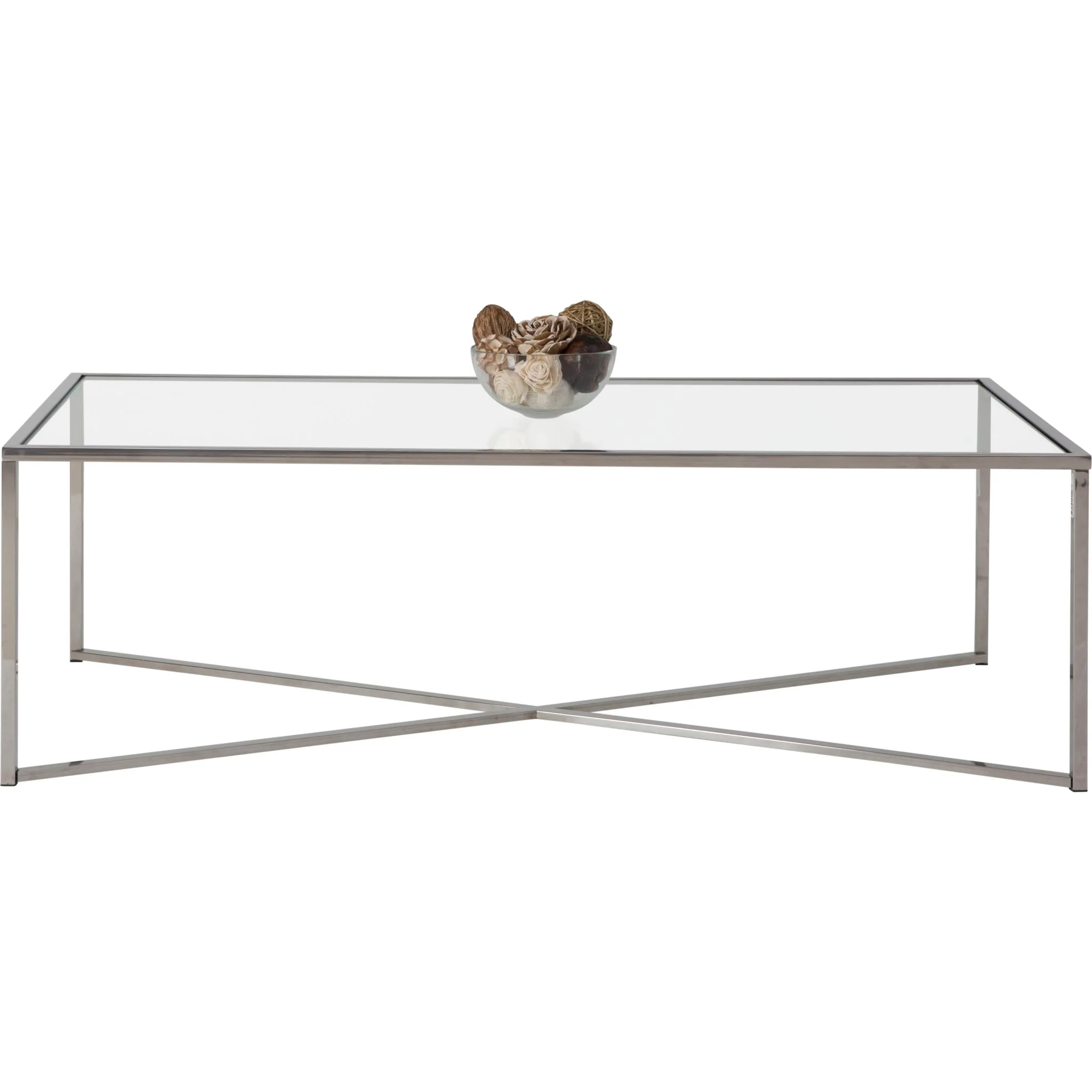 Cross Over Coffee Table - Glass