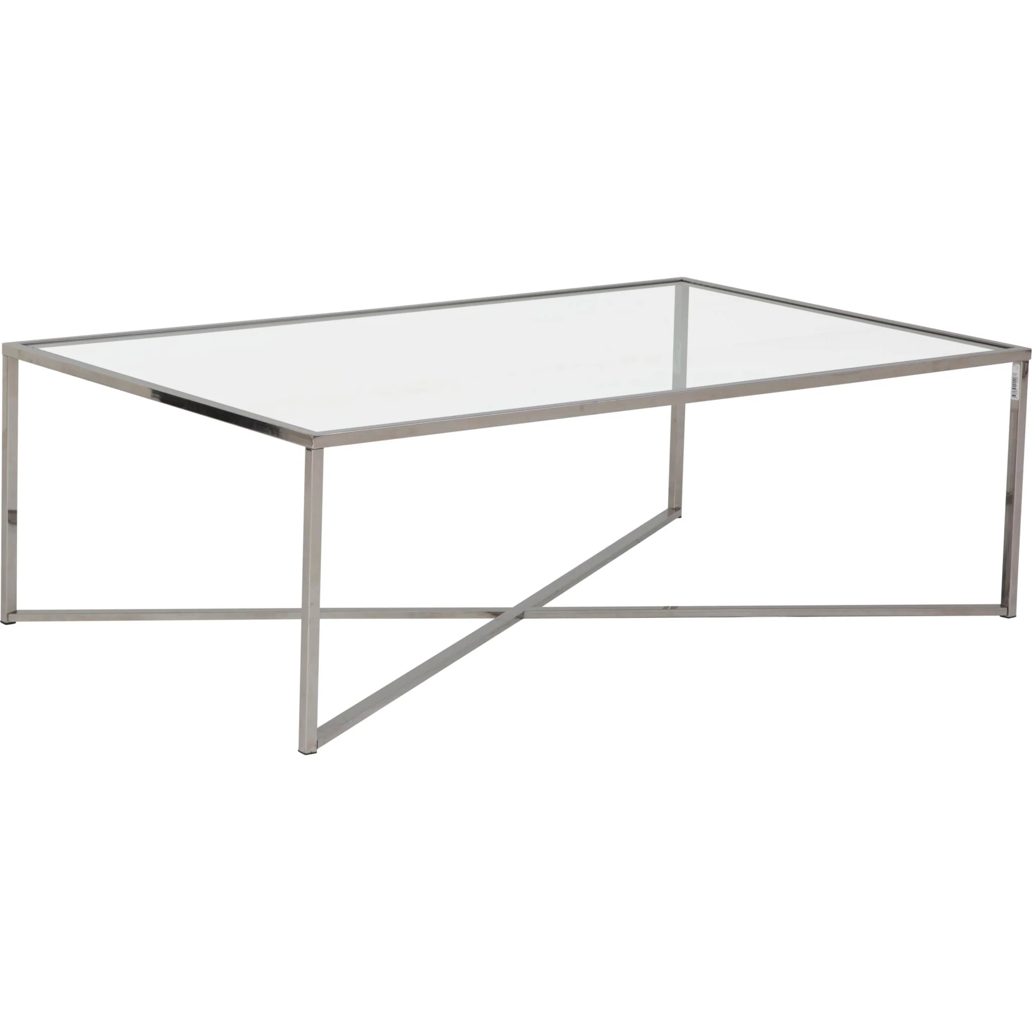 Cross Over Coffee Table - Glass - Image 2