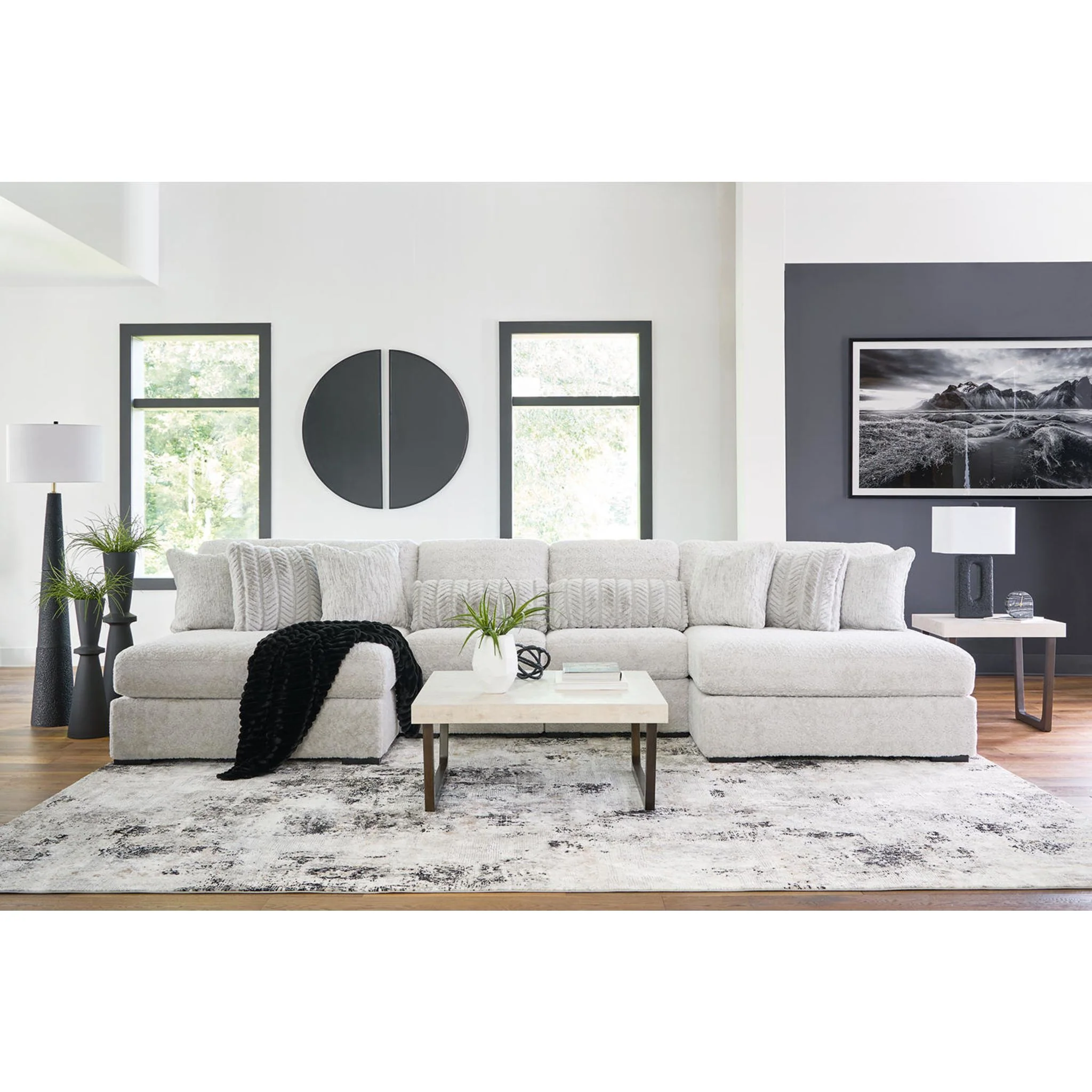 Cuddle Plush 4 Piece Modular Sectional with Dual Chaise - Image 13