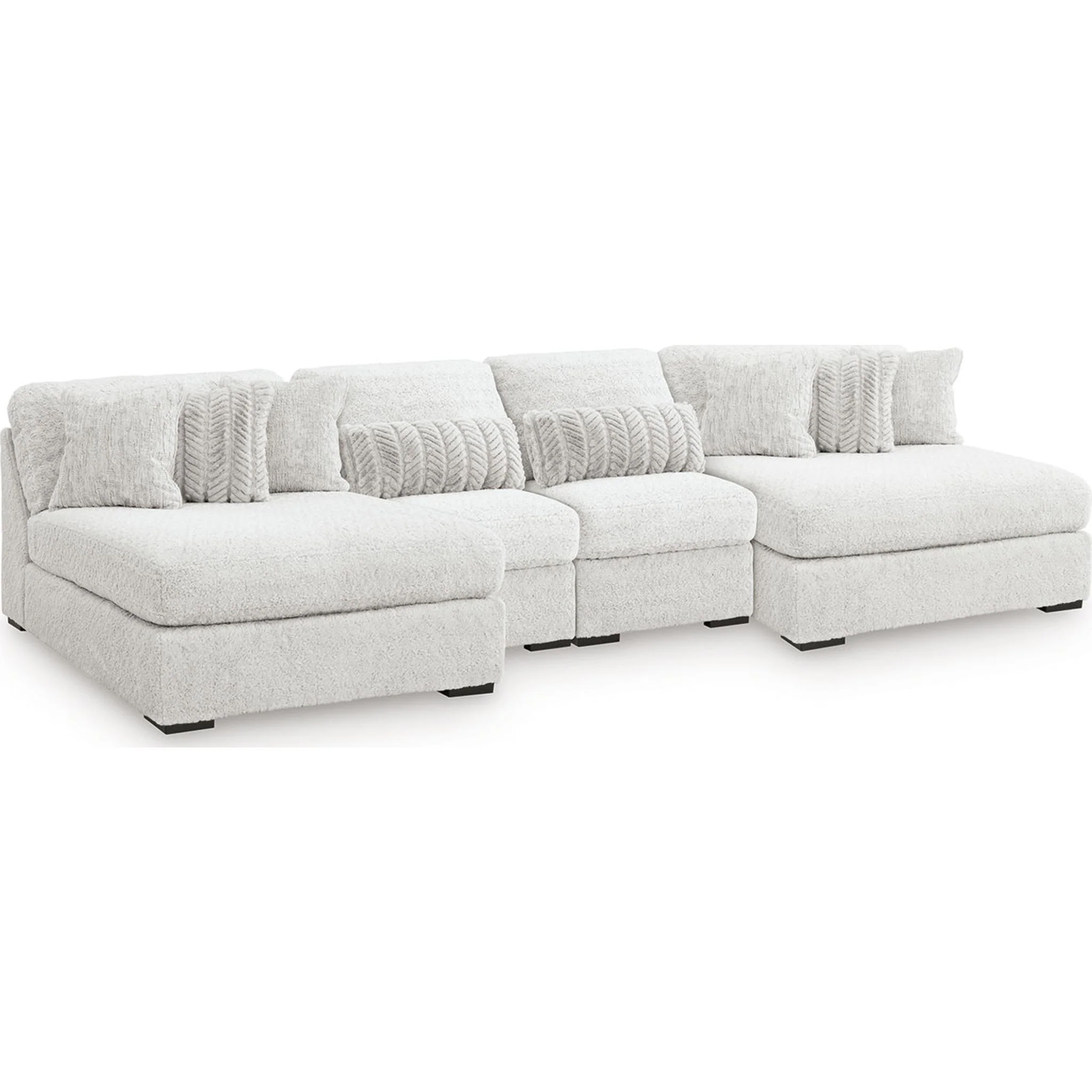 Cuddle Plush 4 Piece Modular Sectional with Dual Chaise - Image 15