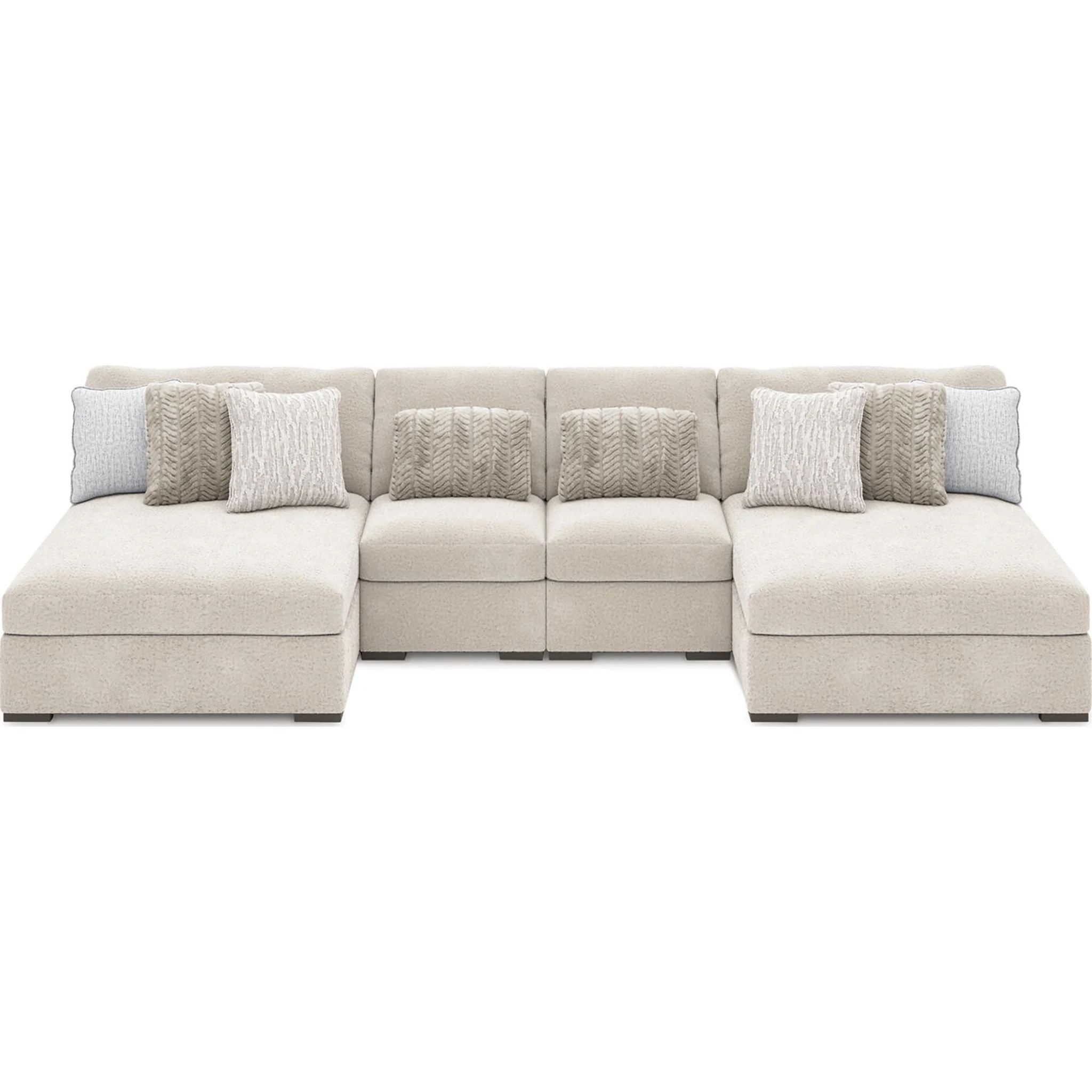 Cuddle Plush 4 Piece Modular Sectional with Dual Chaise - Image 6
