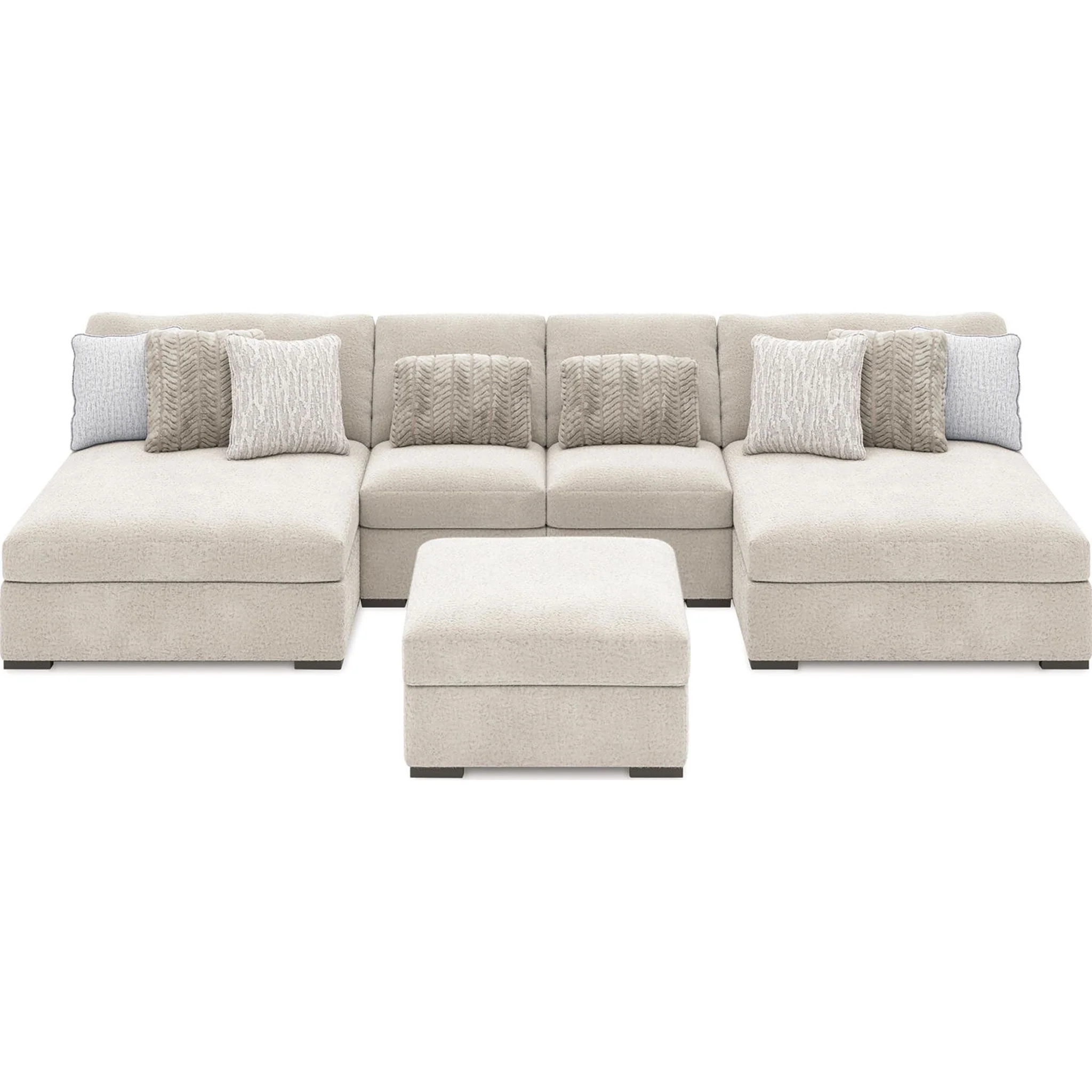 Cuddle Plush 4 Piece Modular Sectional with Dual Chaise - Image 8