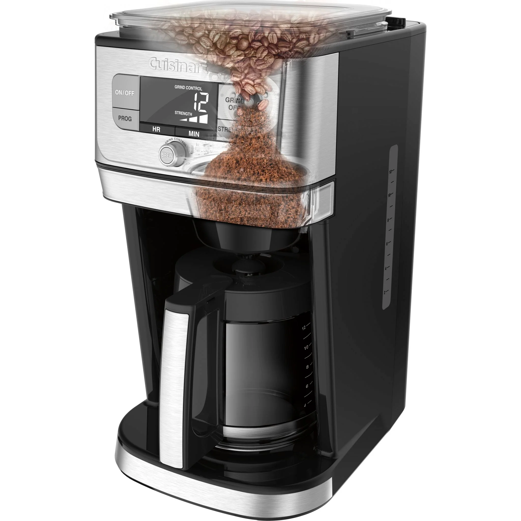 Cuisinart 12-Cup Burr Grind & Brew Coffeemaker (DGB-800C) - Black Stainless - Image 3