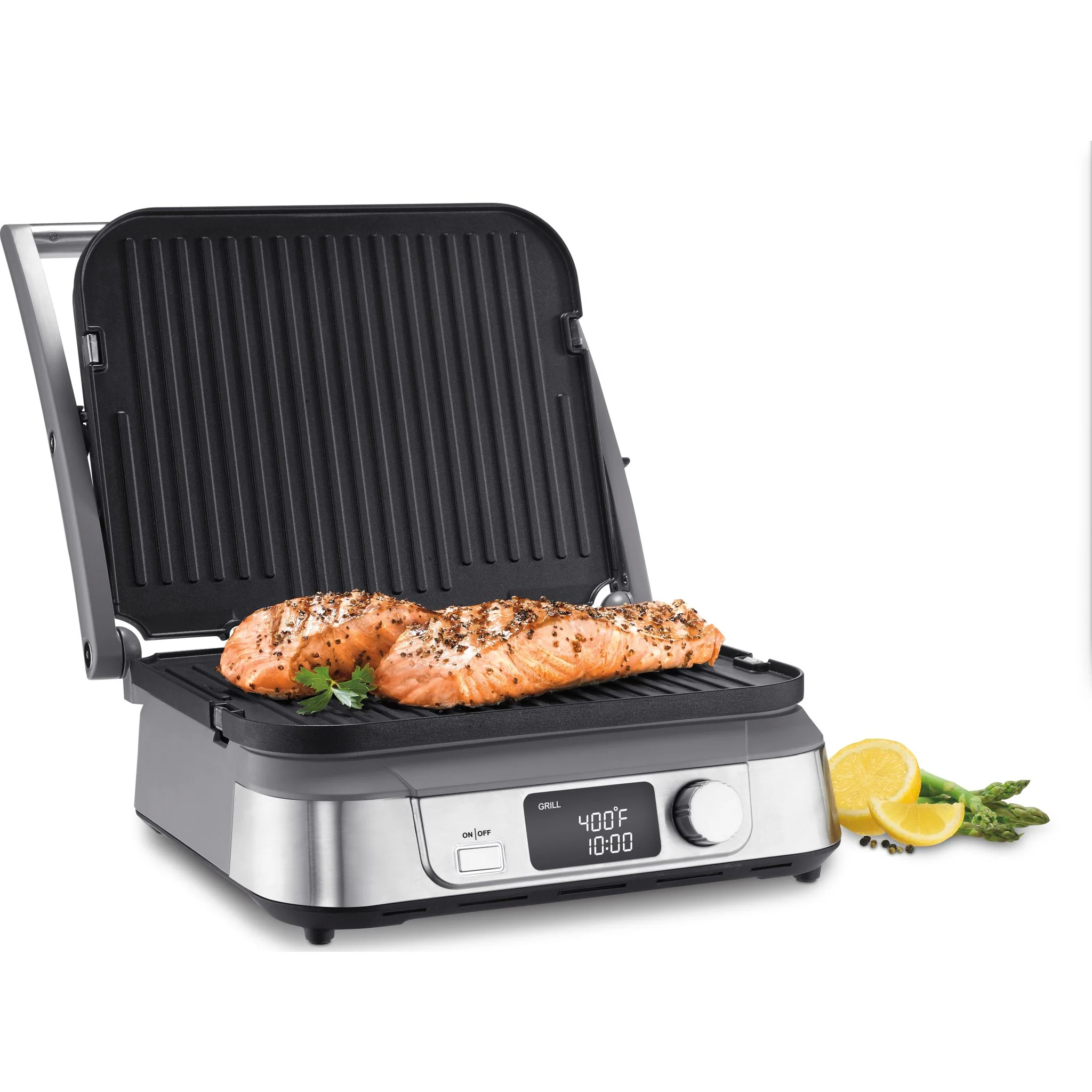 Cuisinart Griddler LCD (GR-5BC) - Brushed Stainless Steel - Image 4