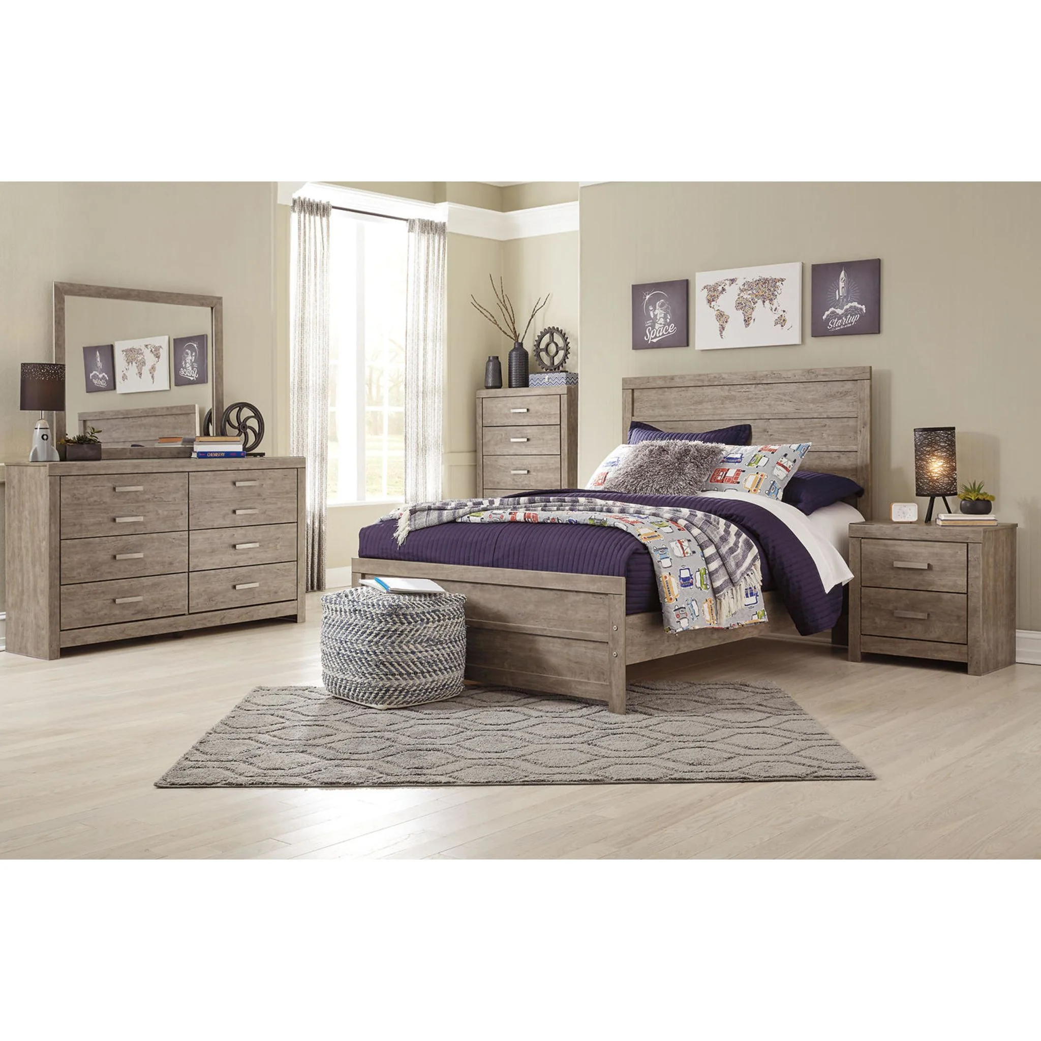 Culverbach Dresser and Mirror - Gray - Image 14