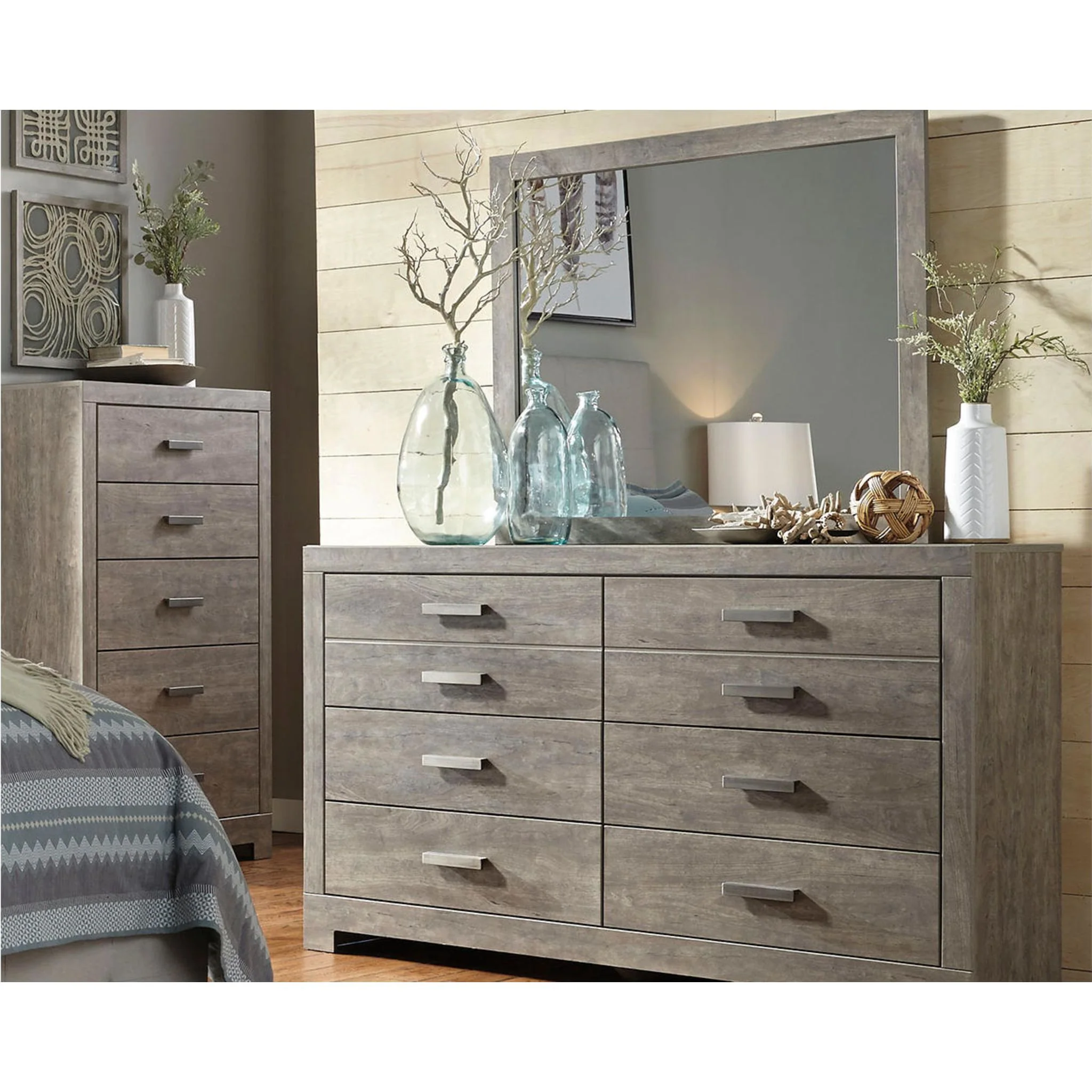 Culverbach Dresser and Mirror - Gray - Image 24