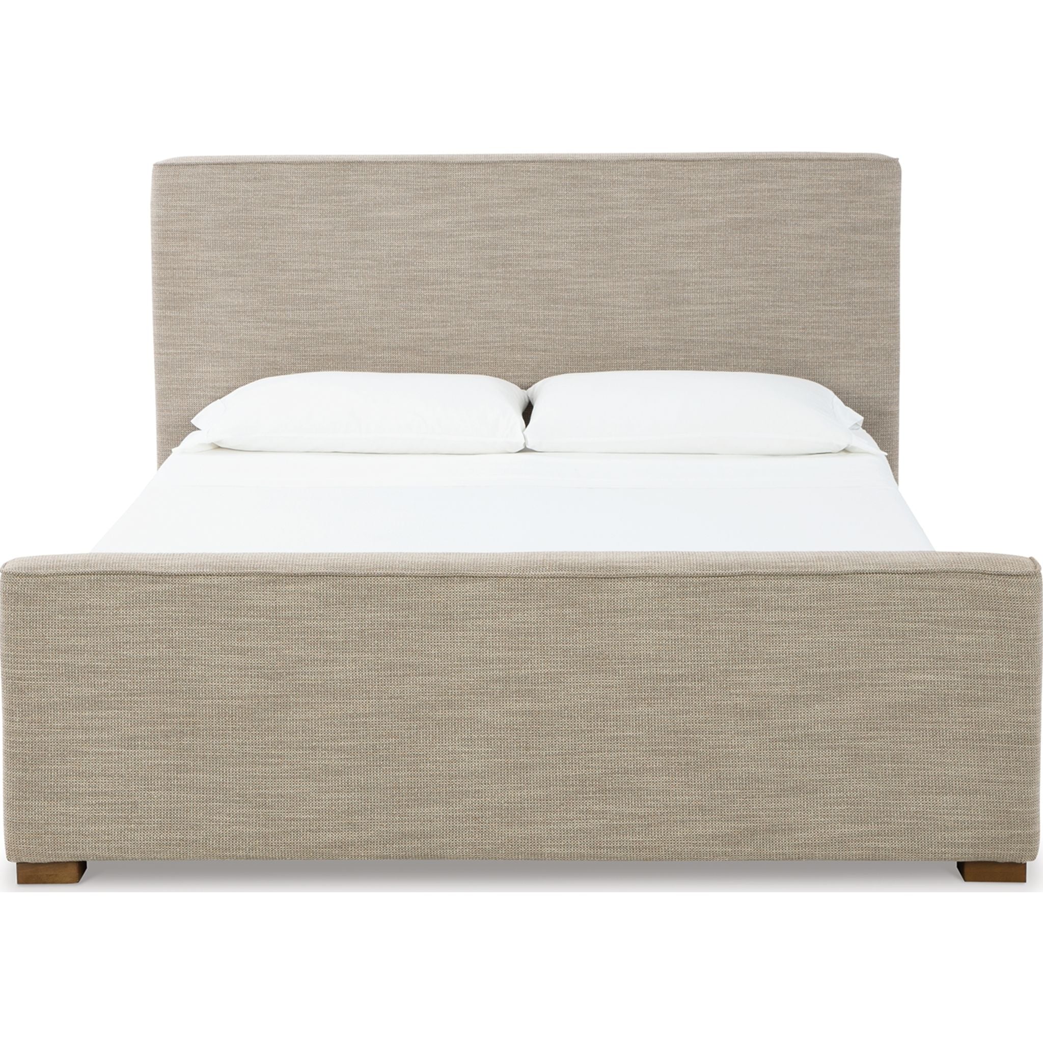 Dakmore King Upholstered Bed - Oatmeal - Image 4