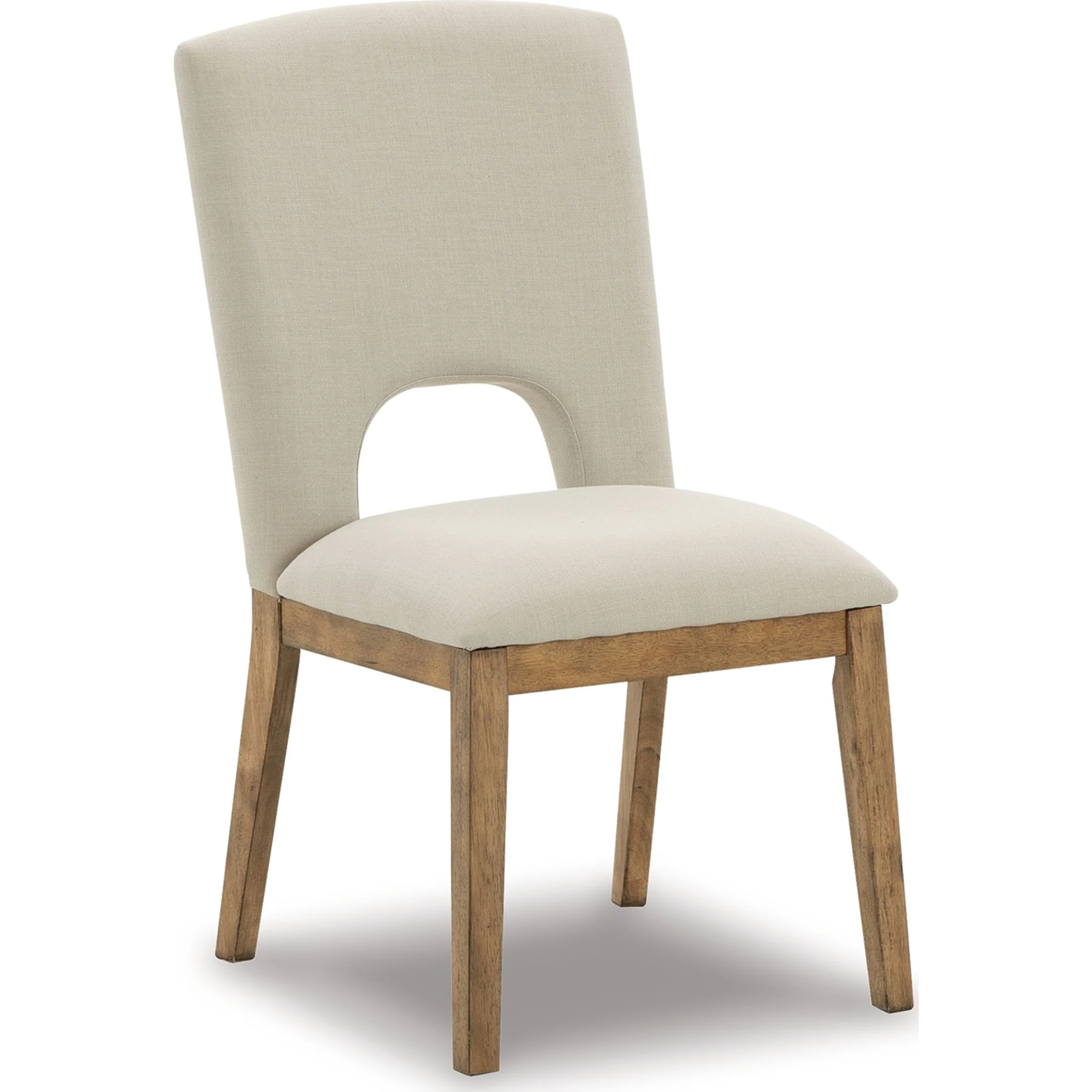 Dakmore Side Chair - Linen/Brown - (D783-01)