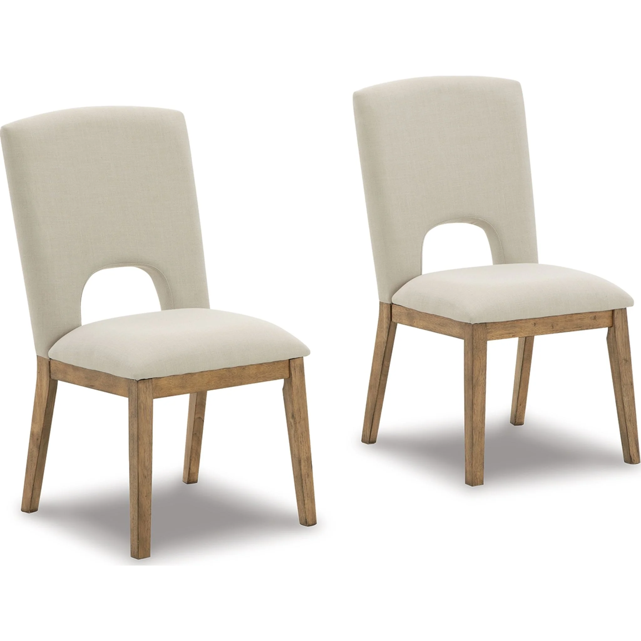 Dakmore Side Chair - Linen/Brown - (D783-01) - Image 6