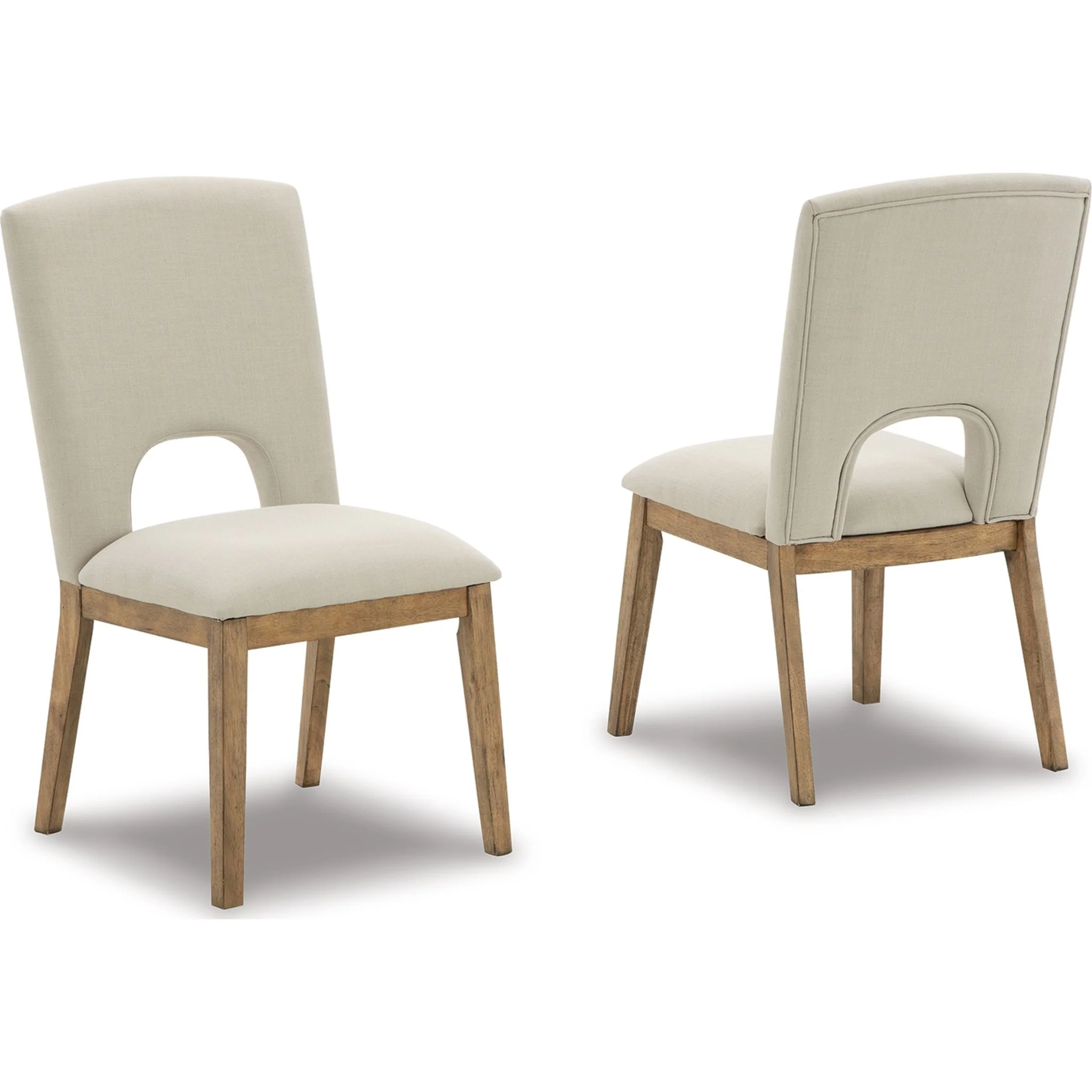 Dakmore Side Chair - Linen/Brown - (D783-01) - Image 7