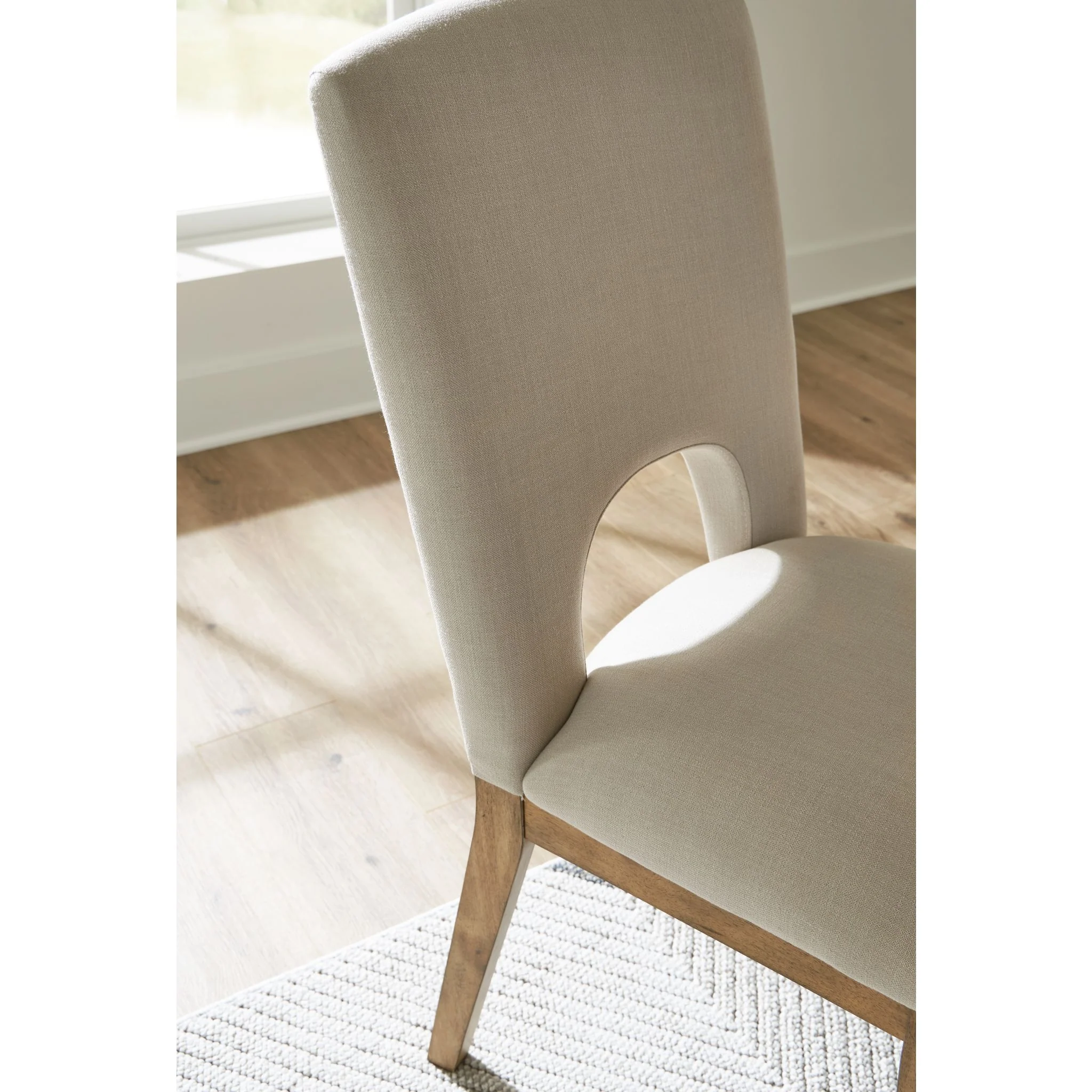 Dakmore Side Chair - Linen/Brown - (D783-01) - Image 8