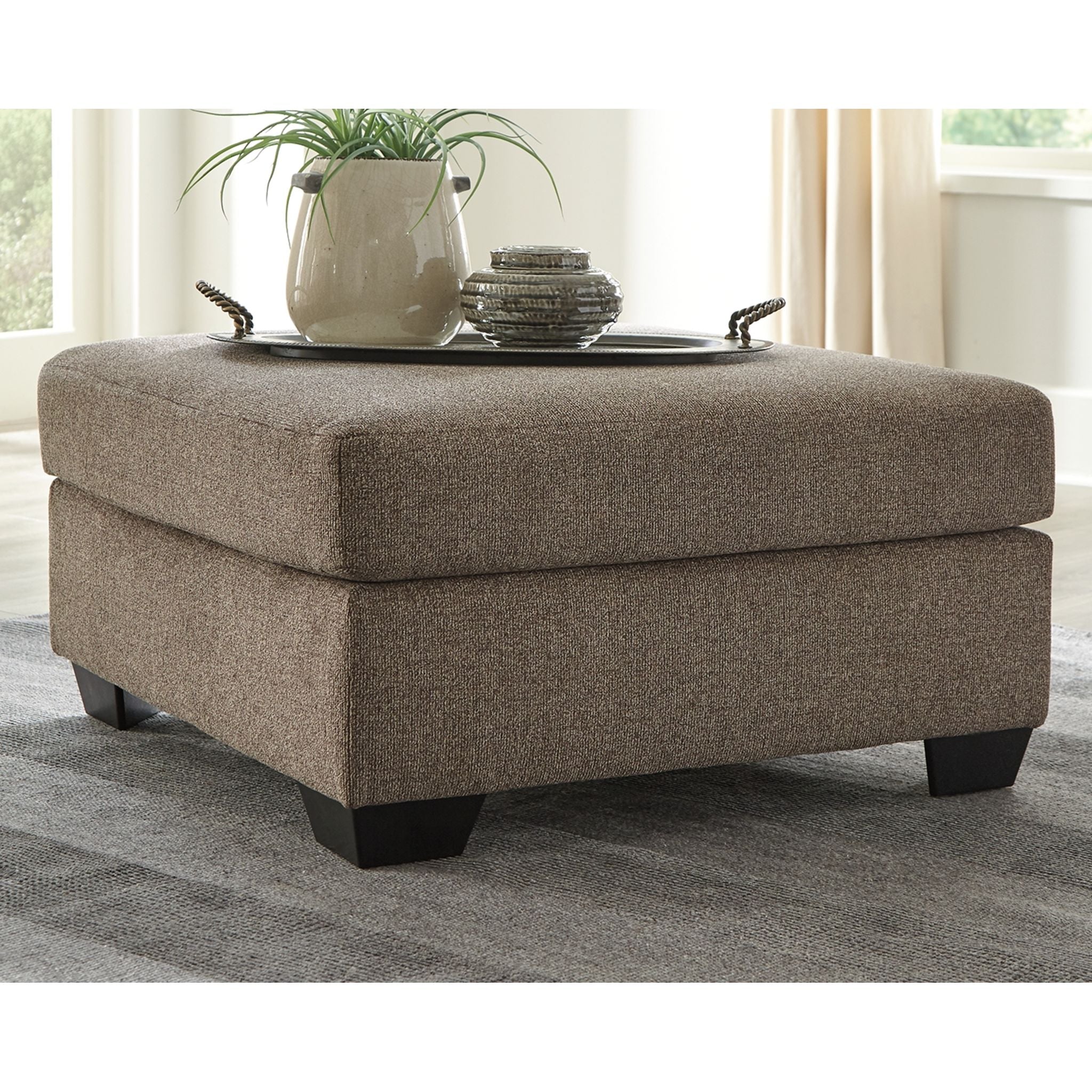 Dalhart Oversized Accent Ottoman - Hickory - Image 2